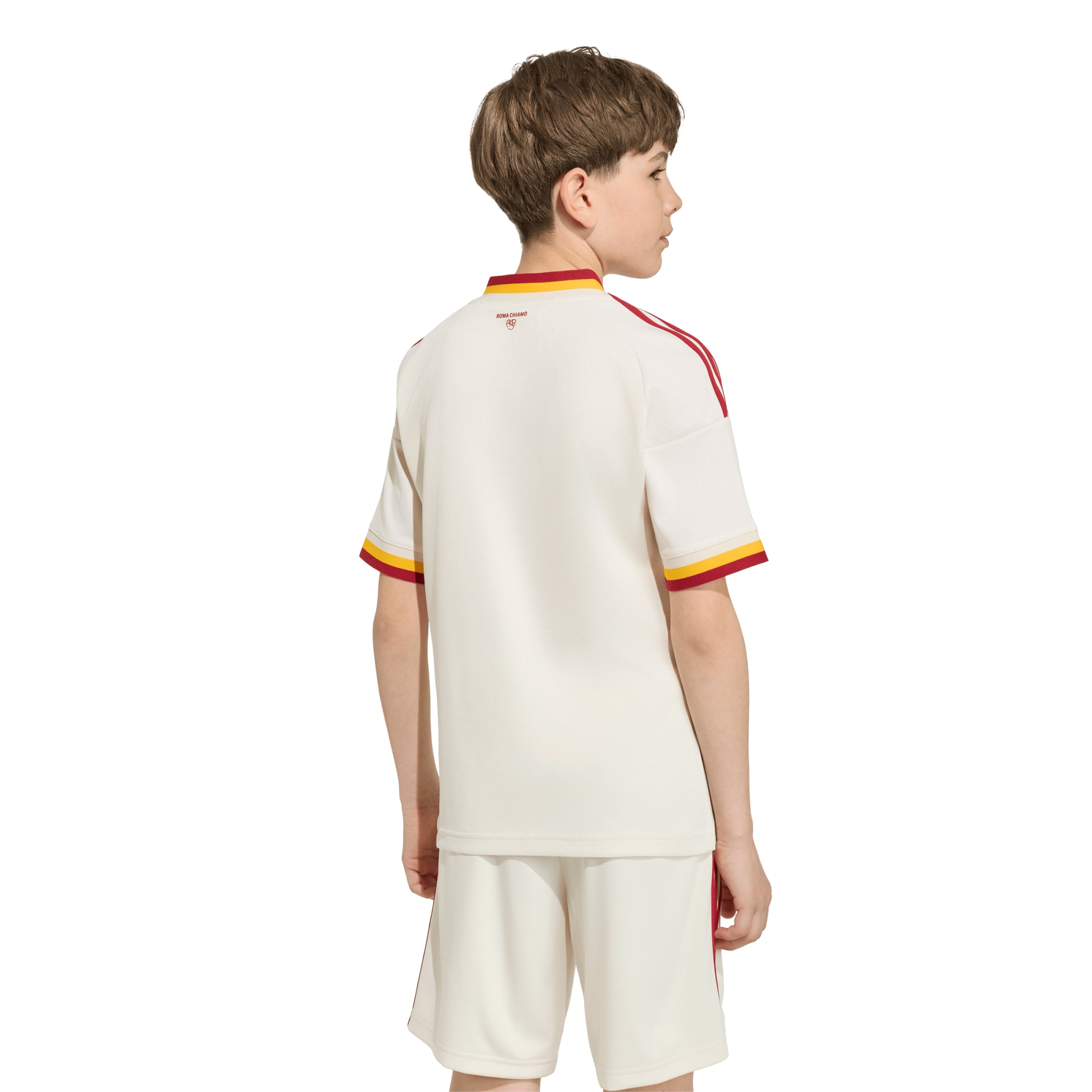 AS Roma Youth 2026/27 Away Replica Jersey - White - angle 4