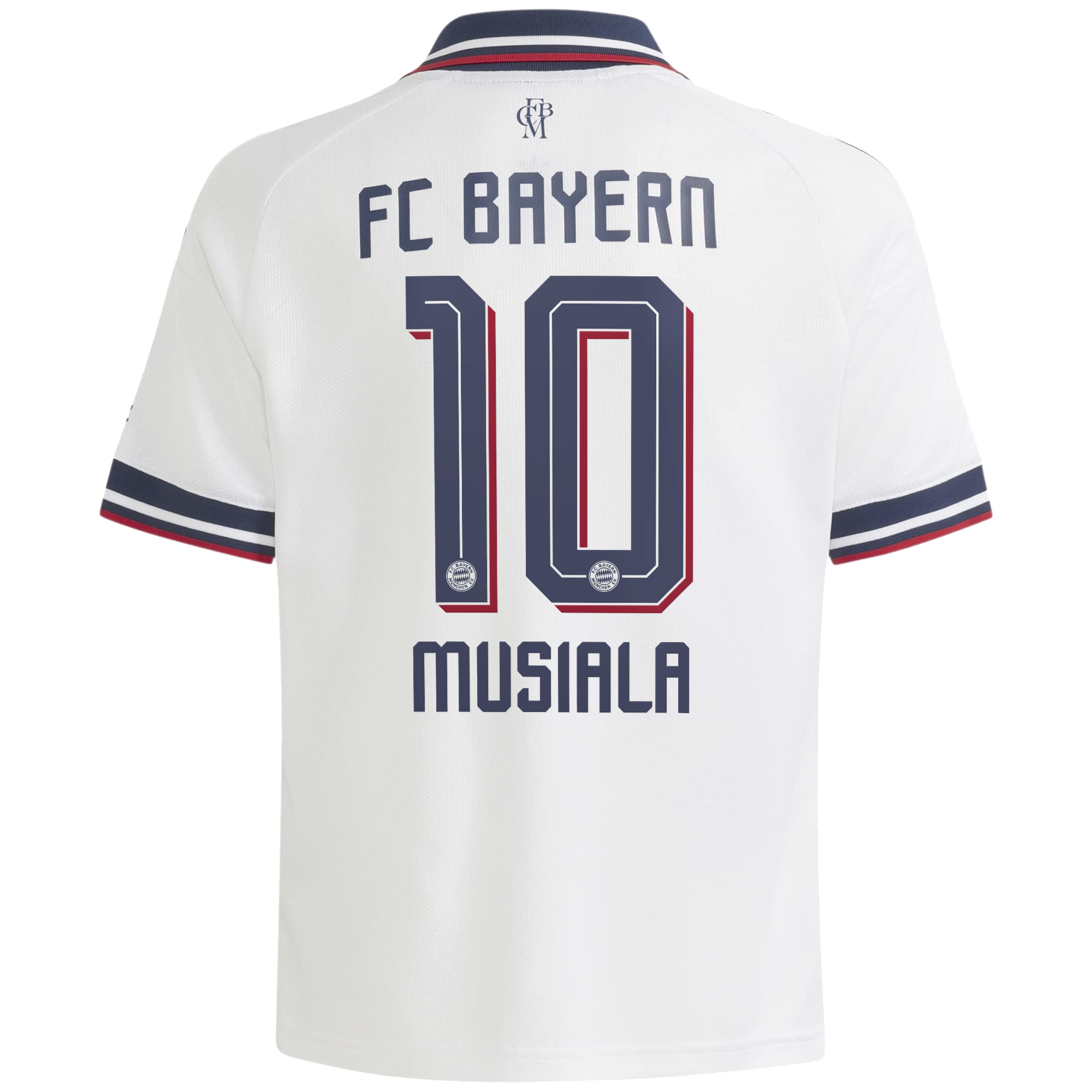 Jamal Musiala #42 Bayern Munich Youth 2026/27 Away Replica Jersey - White - angle 4