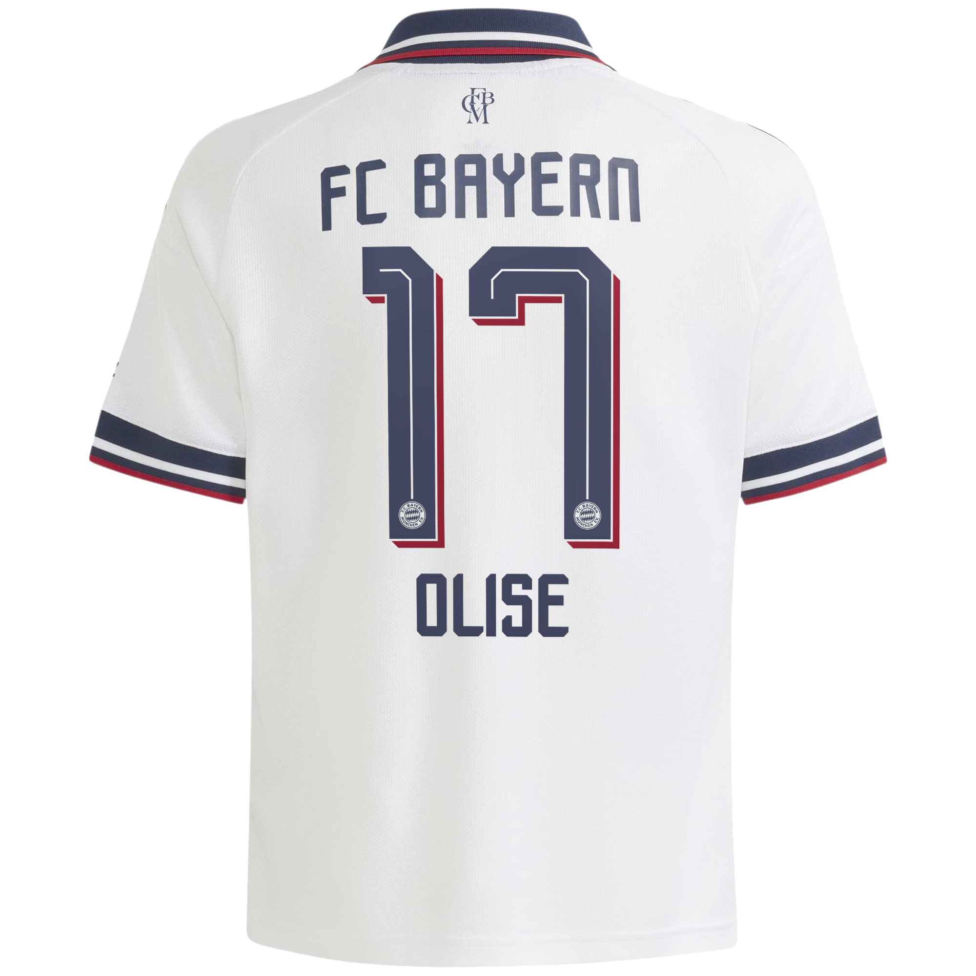 Michael Olise Bayern Munich Youth 2026/27 Away Replica Jersey - White - angle 4