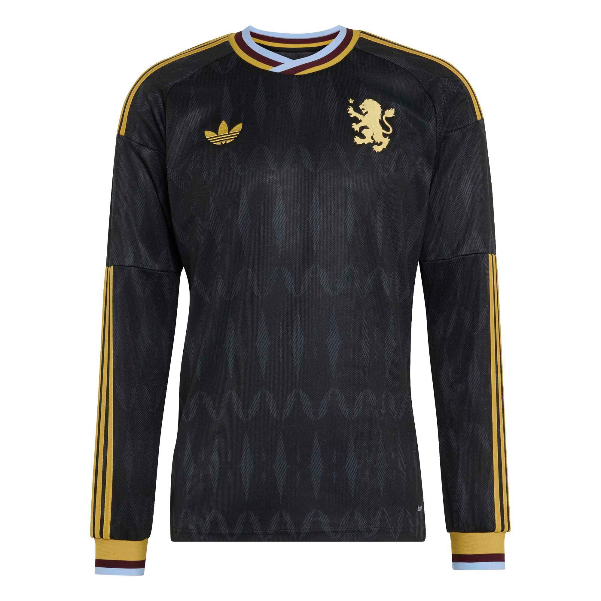 Aston Villa 2026/27 Away Replica Long Sleeve Jersey - Black - angle 8