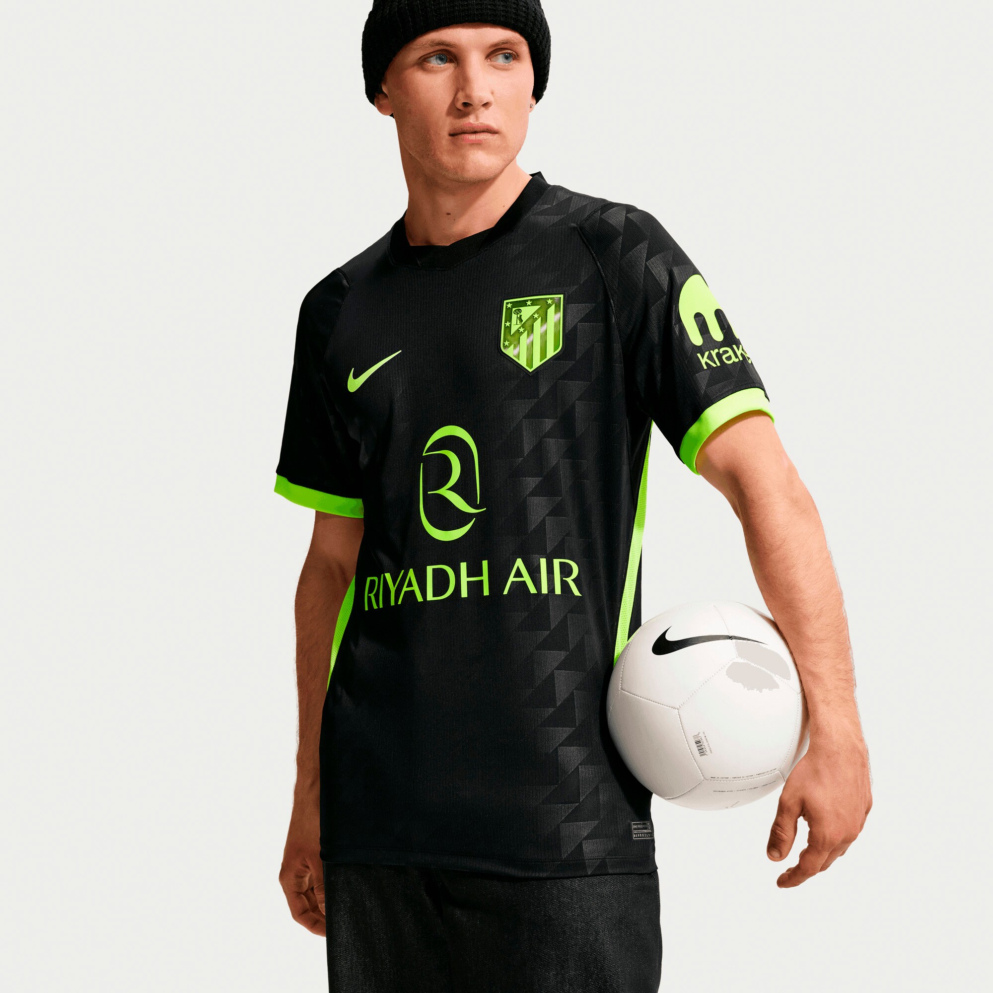 Atletico de Madrid 2026/27 Away Stadium Replica Jersey - Black - angle 2