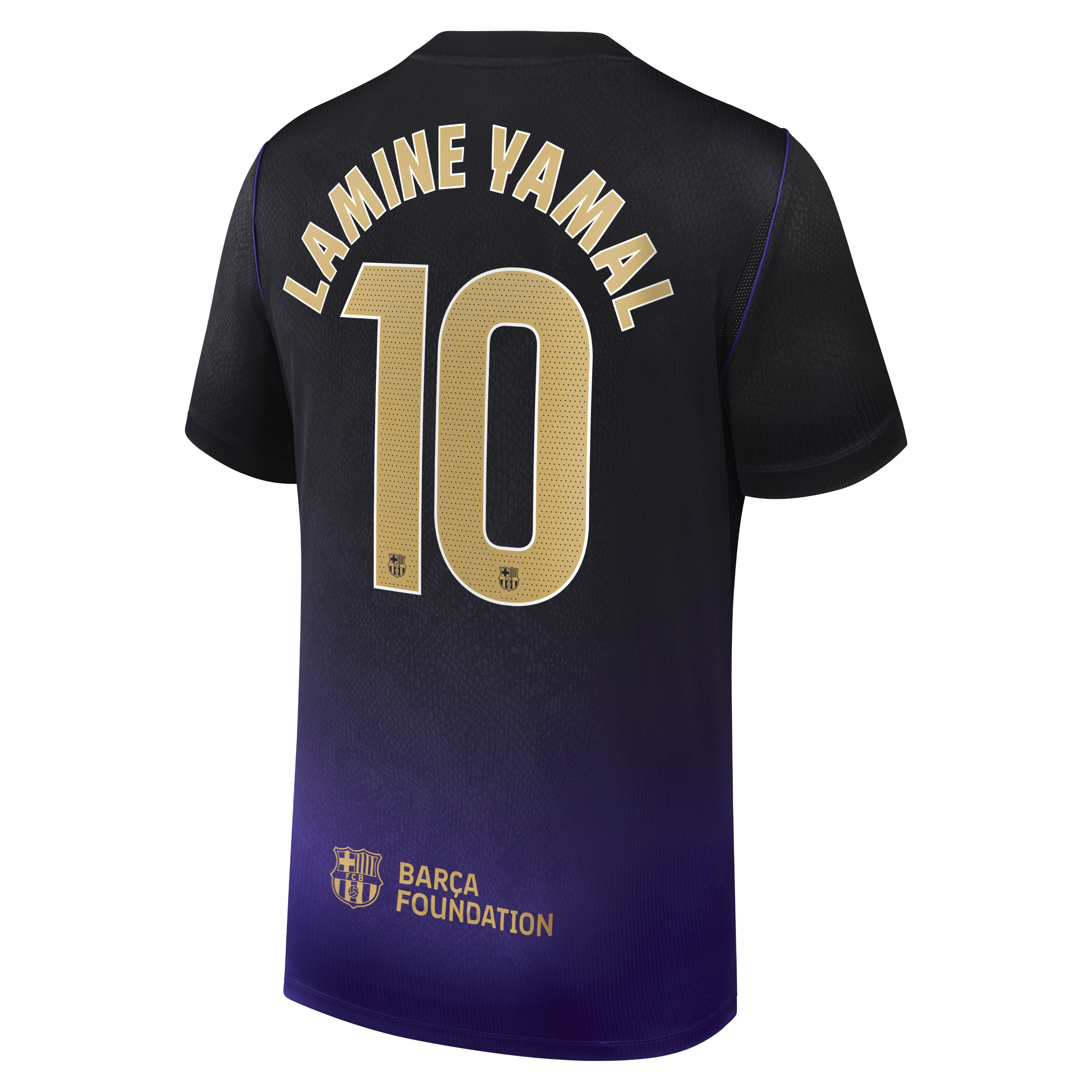 Lamine Yamal Barcelona 2026/27 Away Stadium Replica Jersey - Purple - angle 4