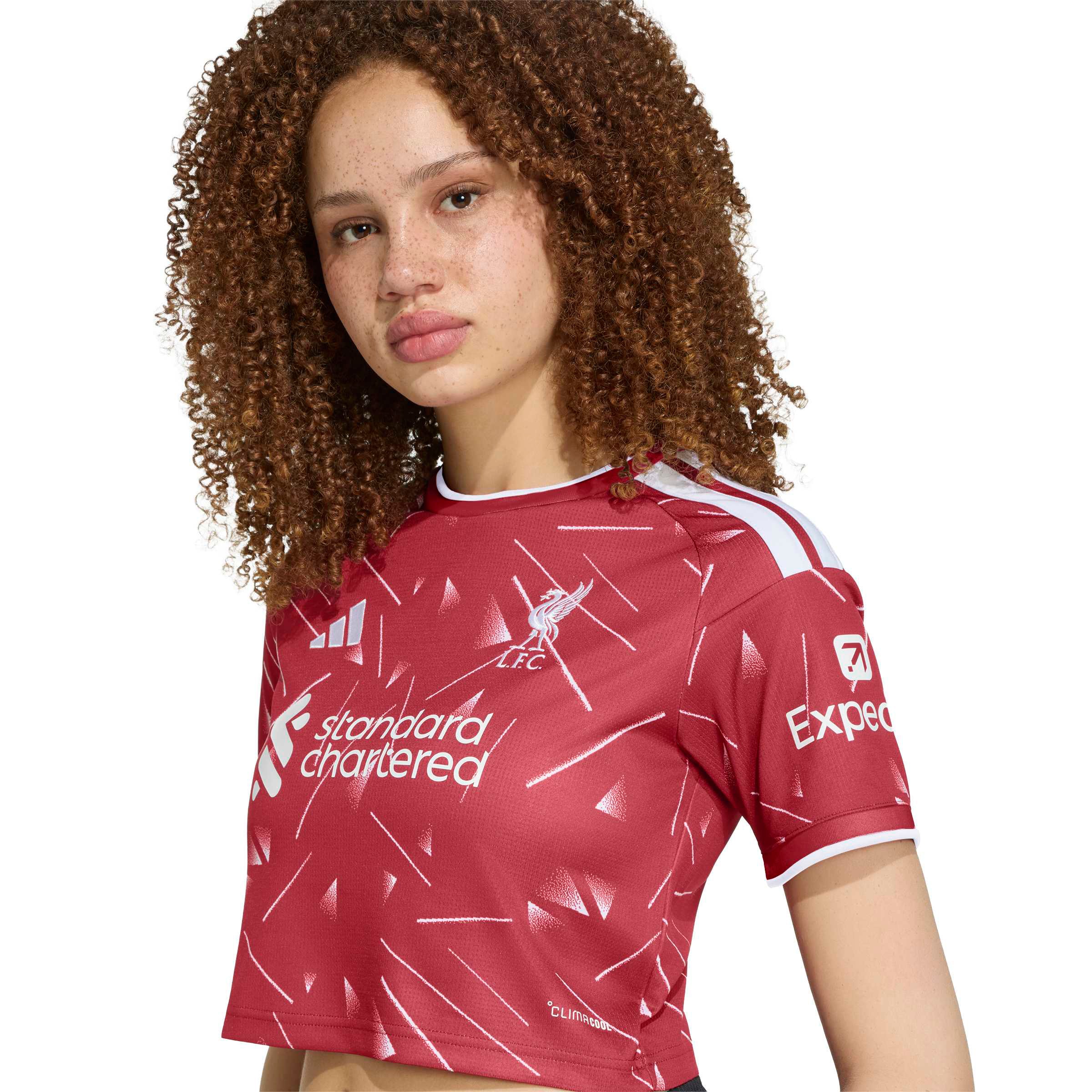 Liverpool Women's 2026/27 Home Cropped Replica Jersey - Red - angle 7
