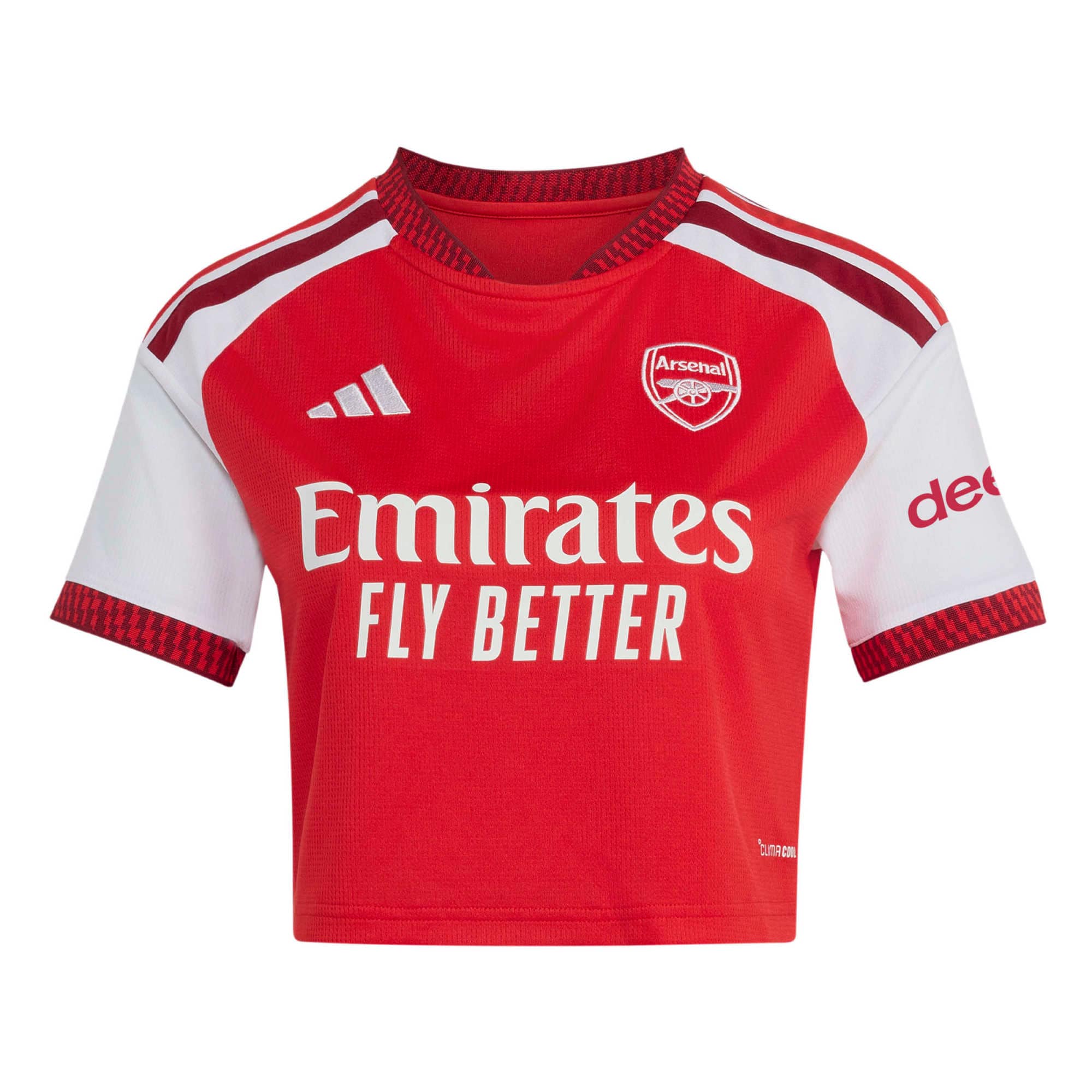 Arsenal Women's 2026/27 Home Cropped Replica Jersey - Red - angle 7