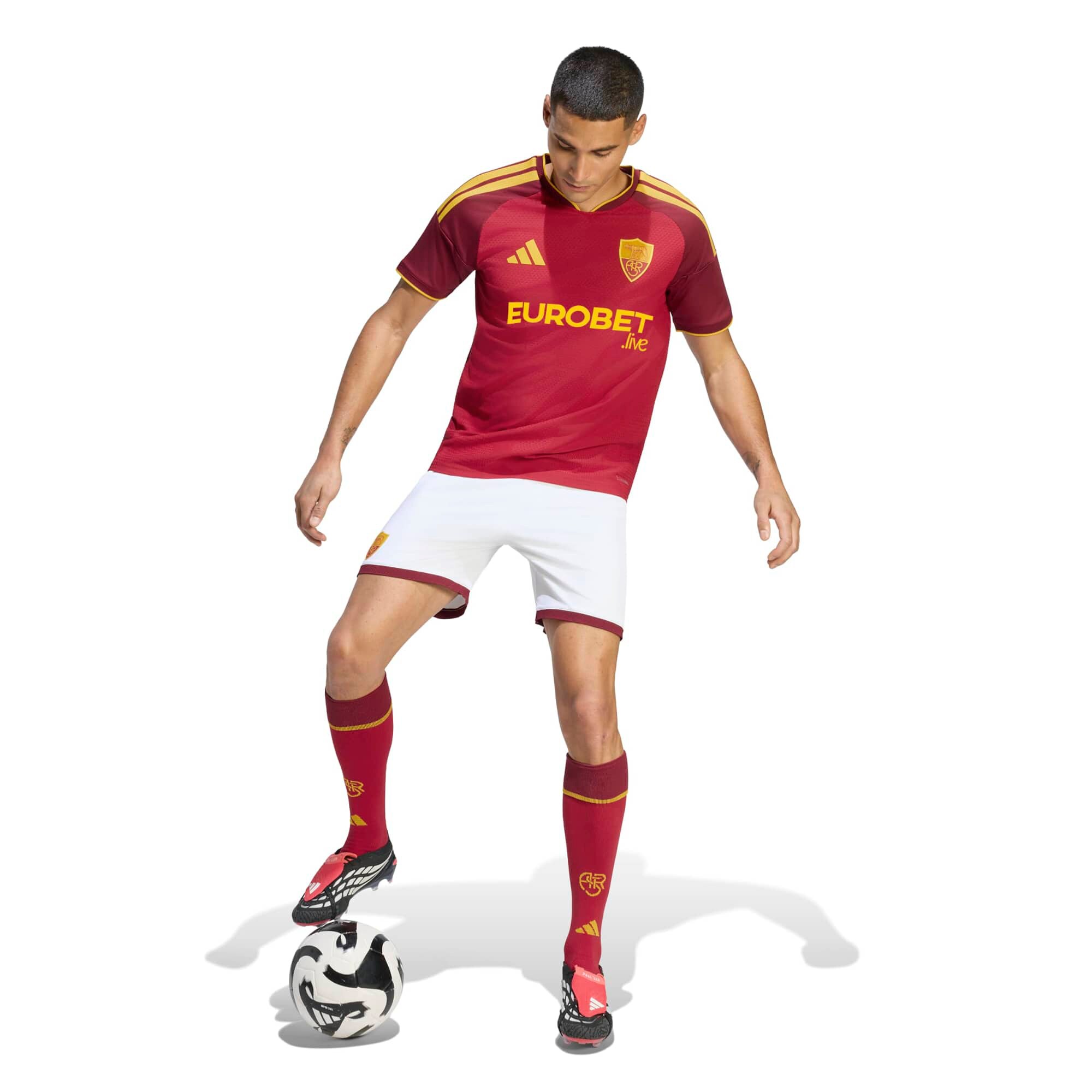 AS Roma 2026/27 Home On-Field Jersey - Red - angle 5