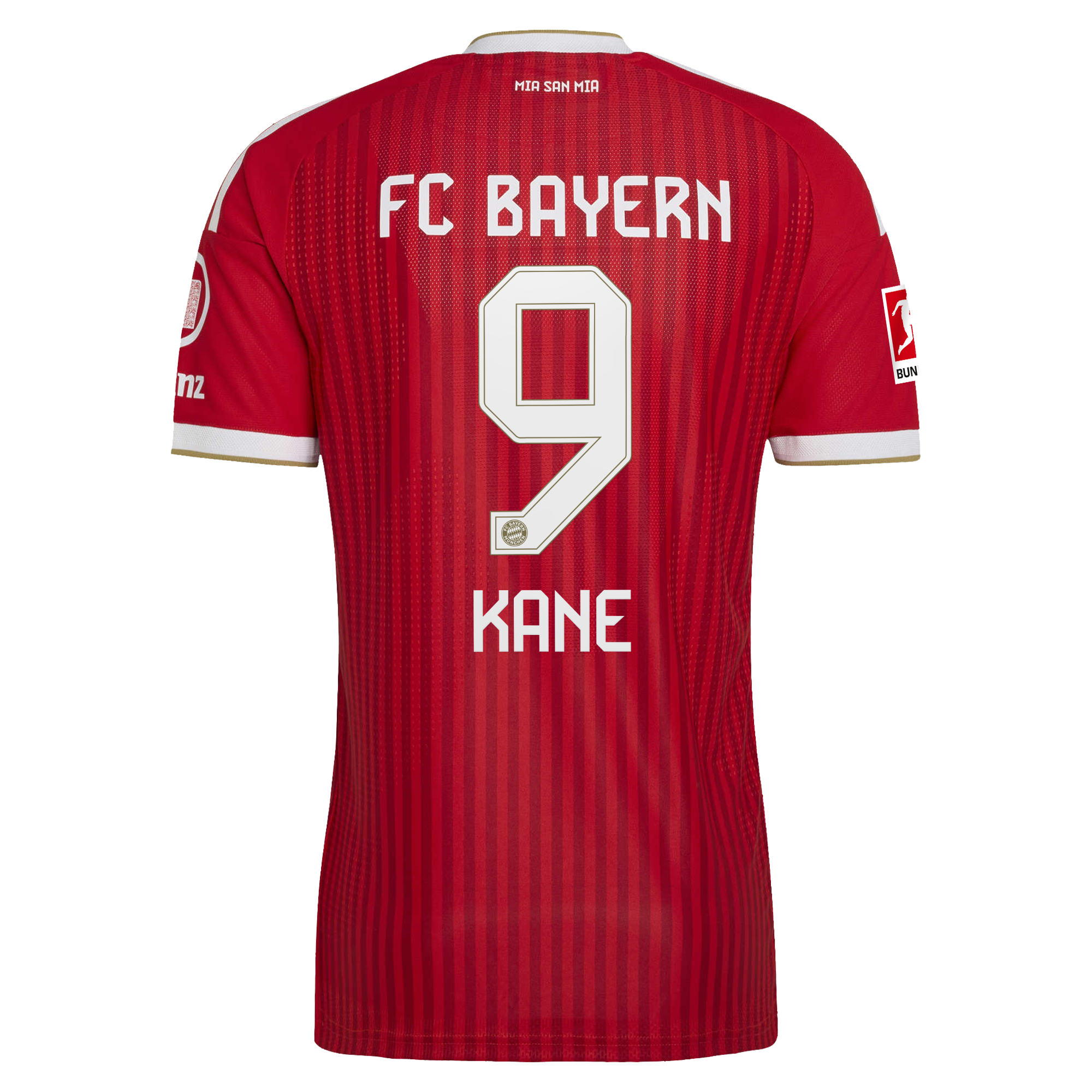 Harry Kane #9 Bayern Munich 2026/27 Home On-Field Jersey - Red - angle 4