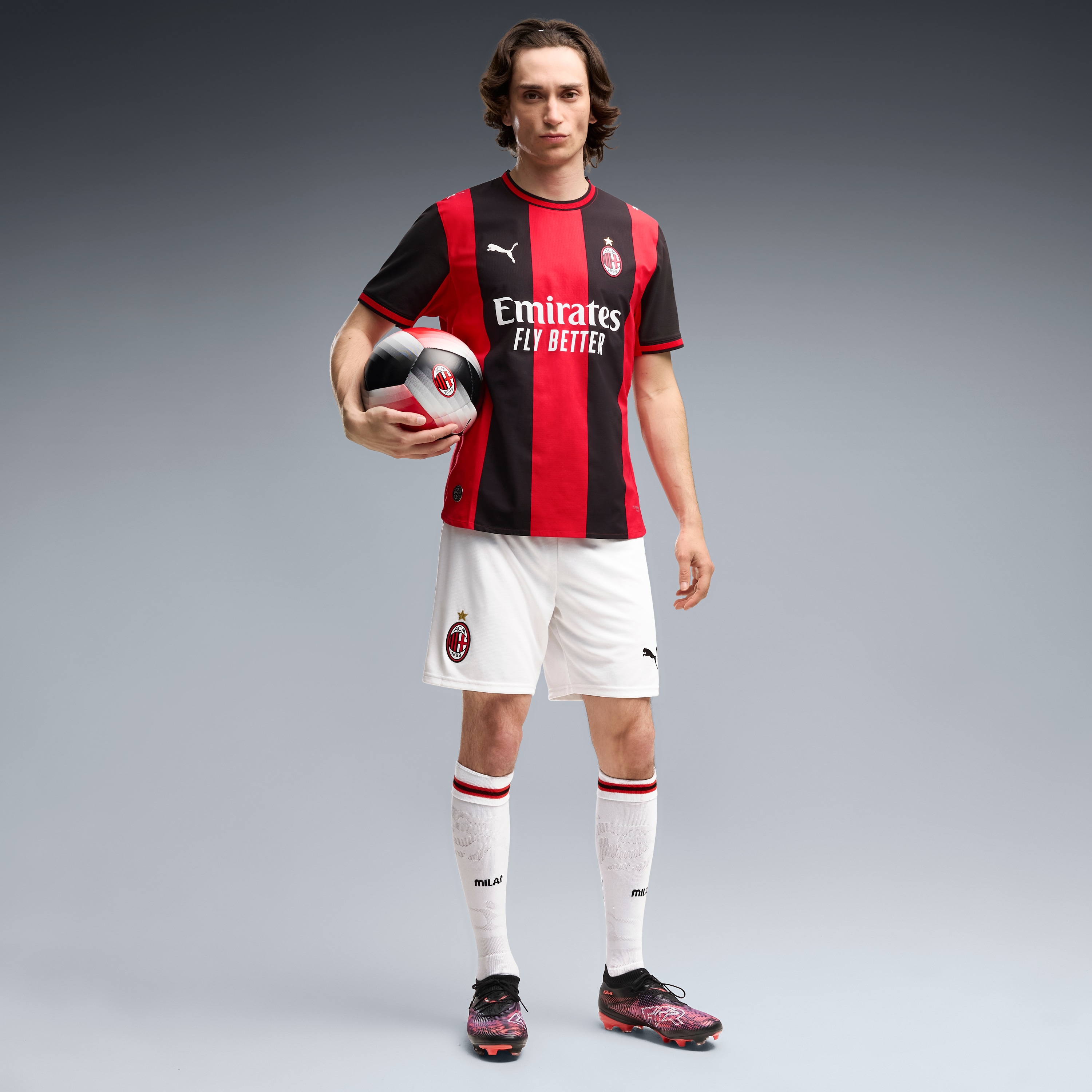 AC Milan 2026/27 Home On-Field Jersey - Black/Red - angle 7