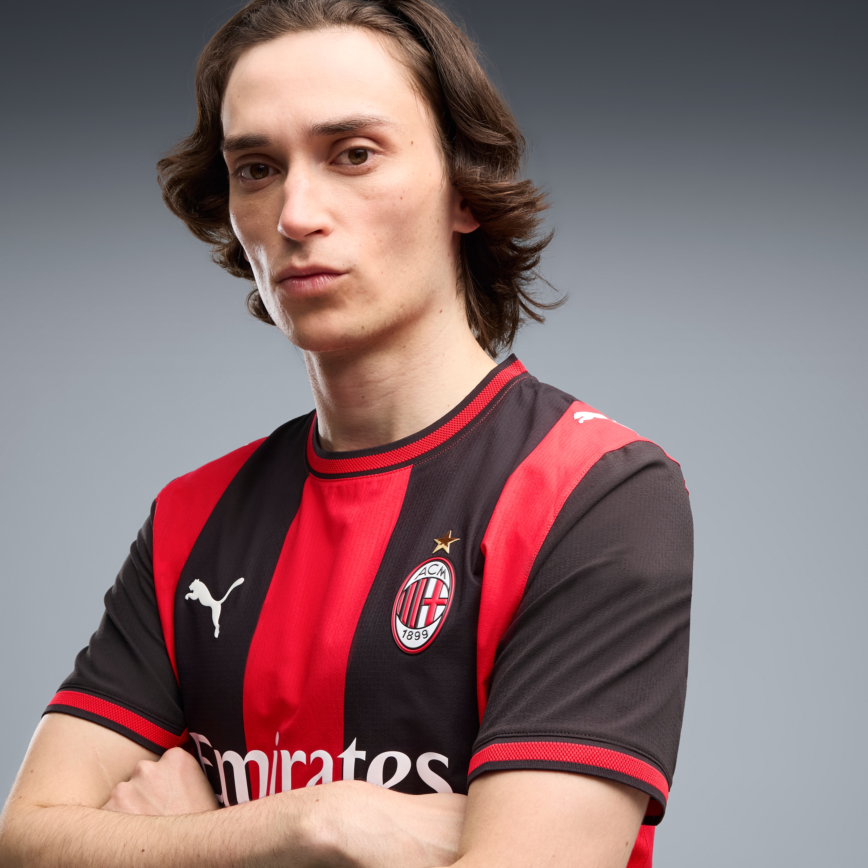 AC Milan 2026/27 Home On-Field Jersey - Black/Red - angle 8
