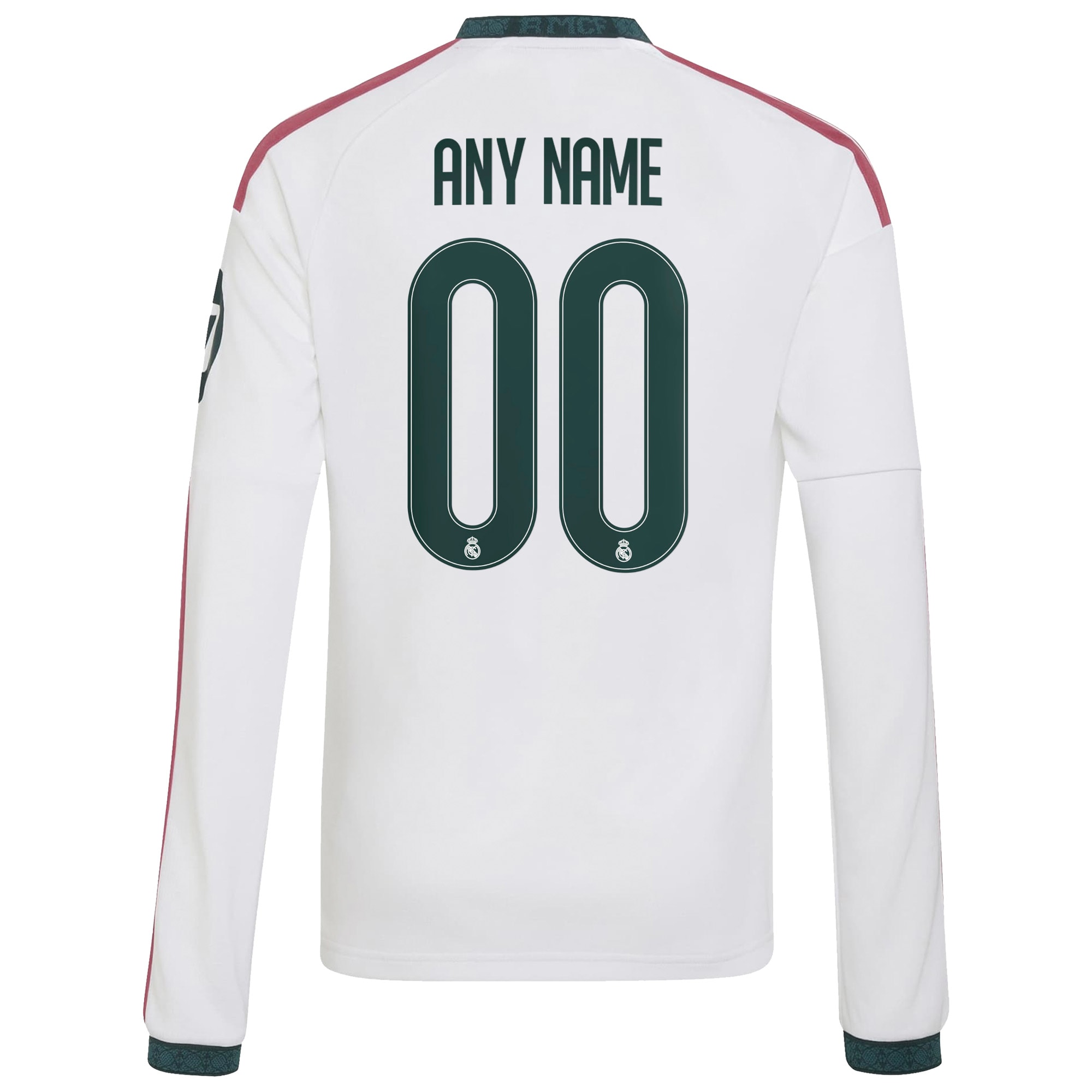 Real Madrid Youth 2026/27 Home Replica Custom Long Sleeve Jersey - White - angle 5