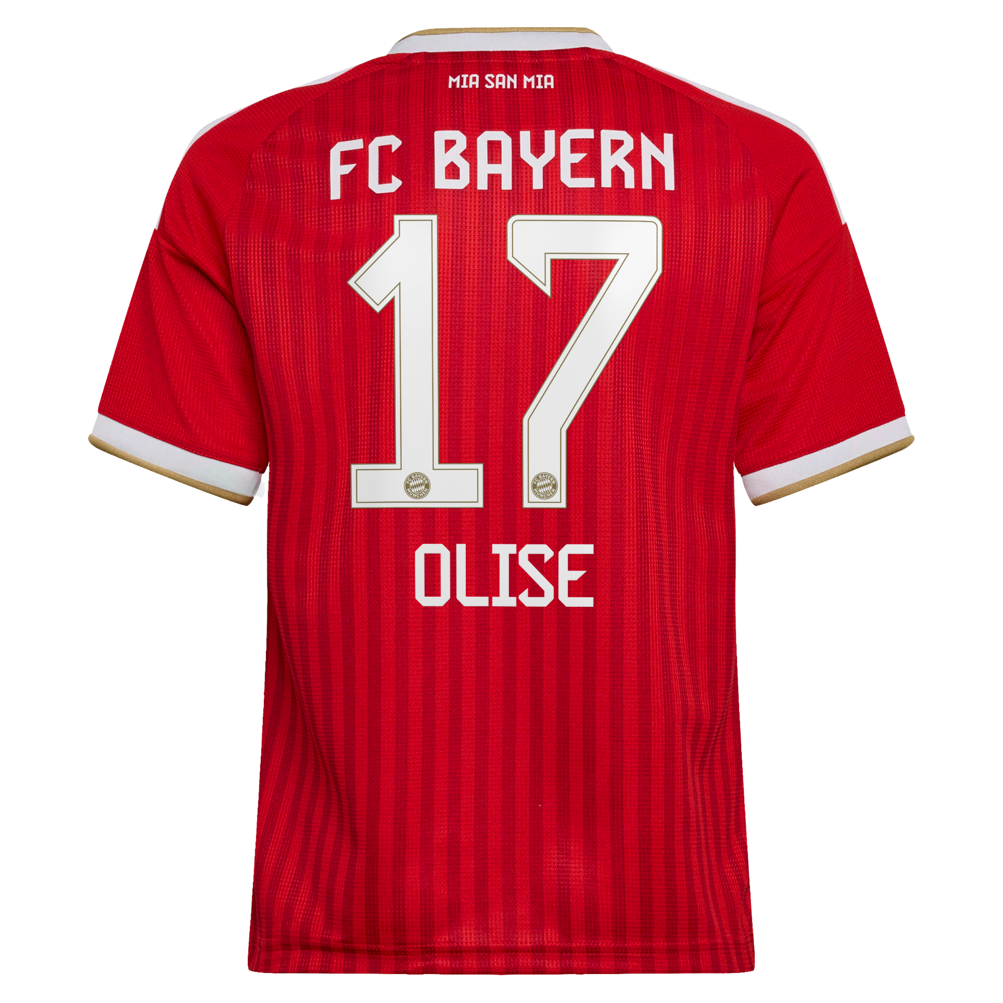 Michael Olise Bayern Munich Youth 2026/27 Home Replica Jersey - Red - angle 4