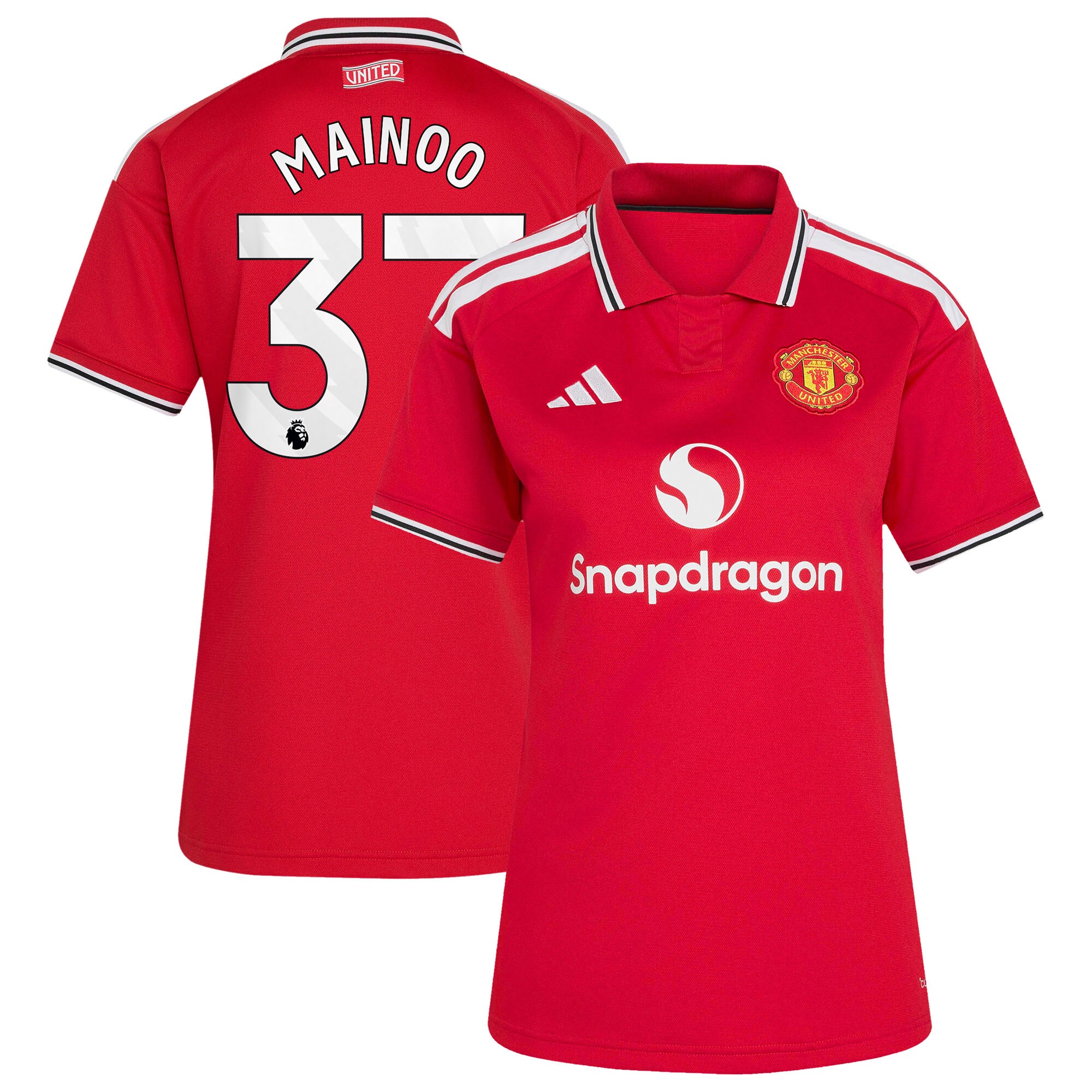 Kobbie Mainoo Manchester United Women's 2026/27 Home Replica Jersey - Red - angle 2