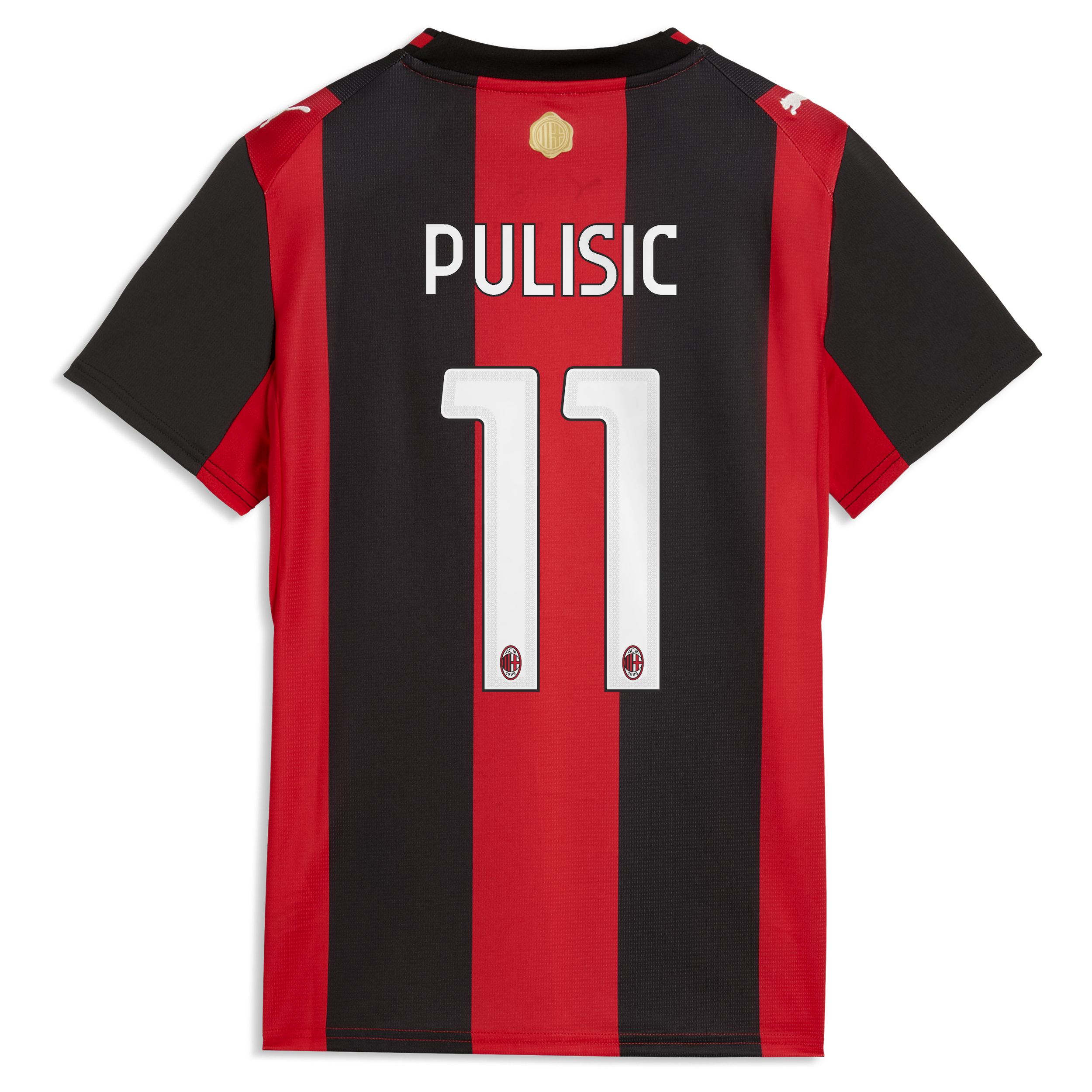 Christian Pulisic AC Milan Women's 2026/27 Home Replica Jersey - Black/Red - angle 4