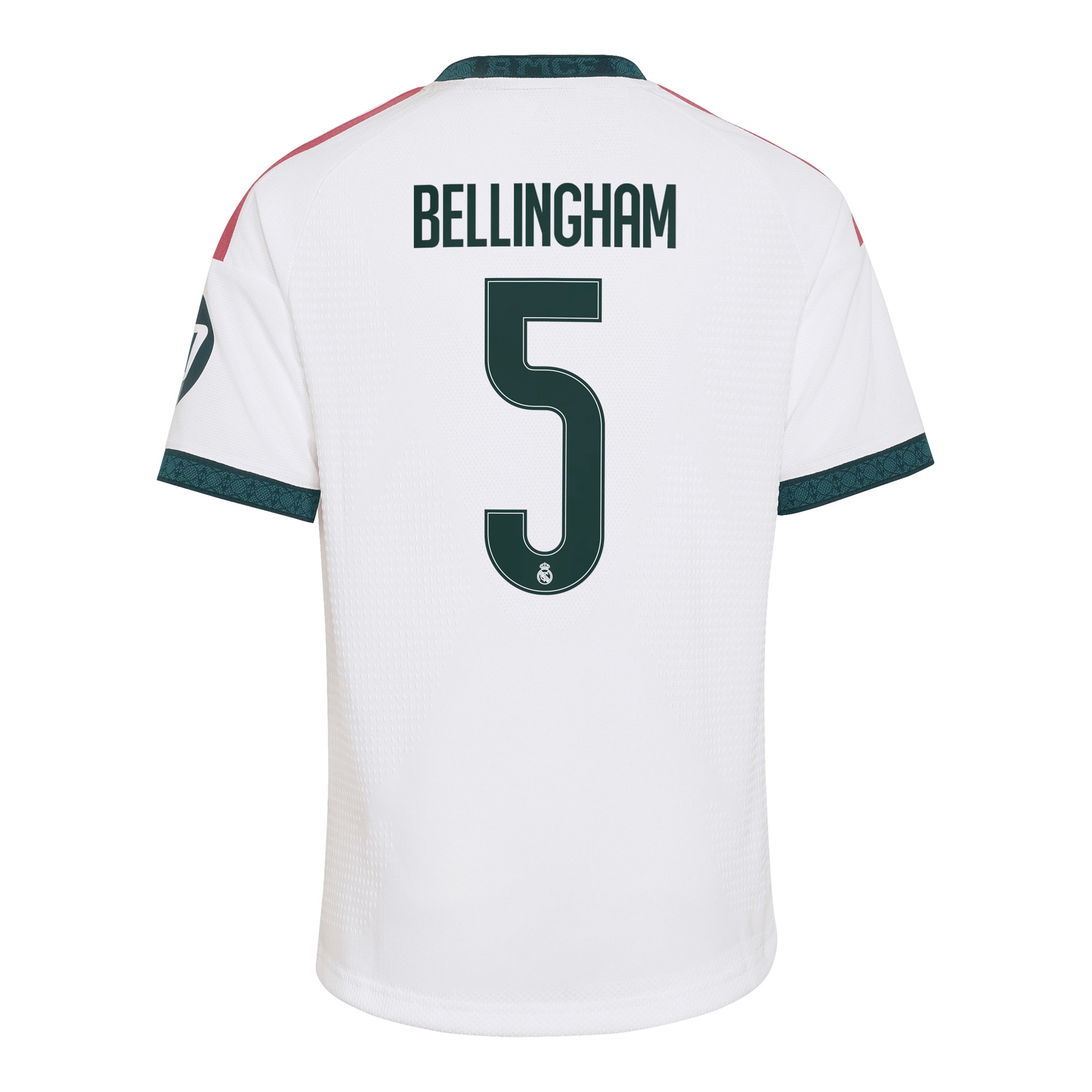 Jude Bellingham #5 Real Madrid Youth 2026/27 Home Replica Jersey - White - angle 5