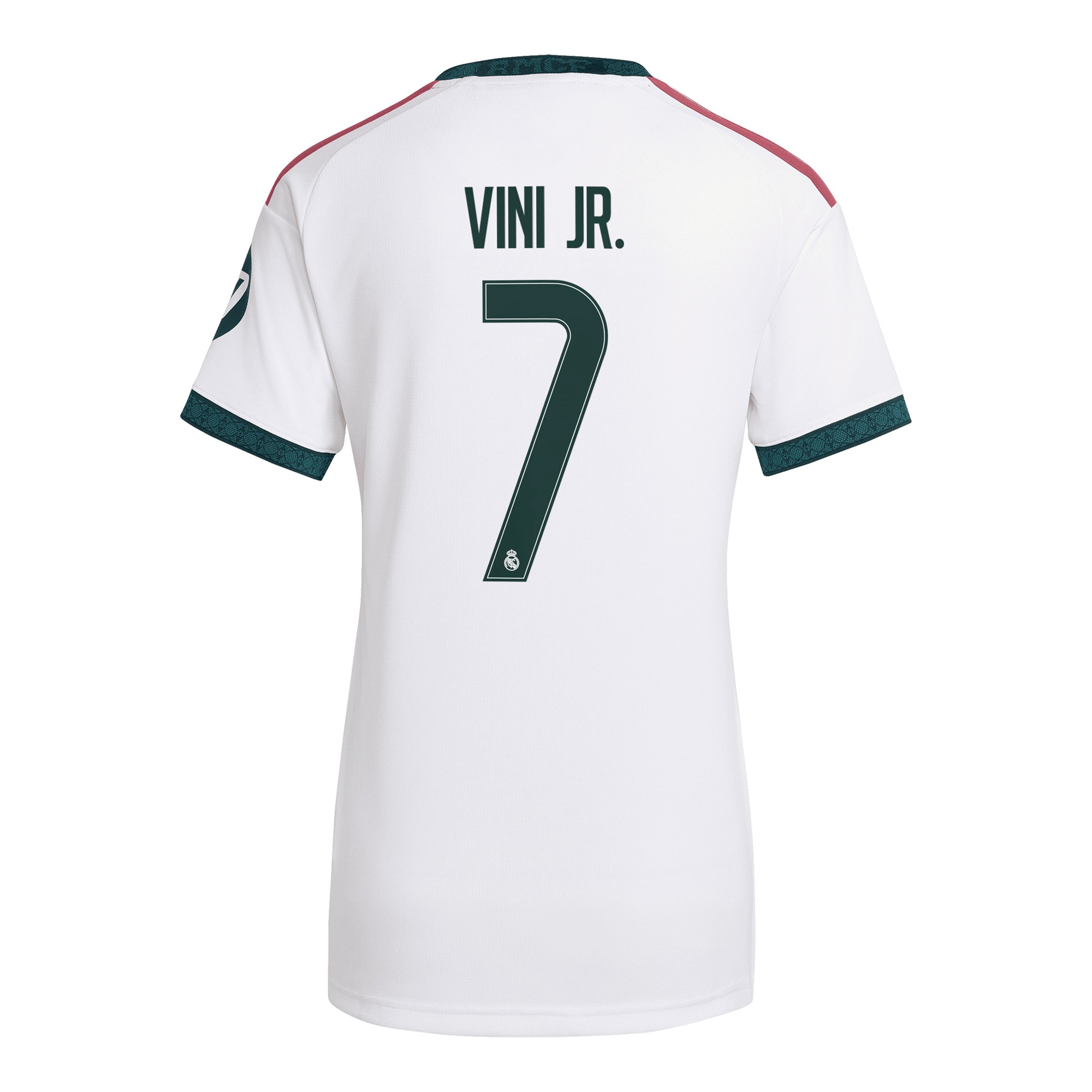 Vini Jr. Real Madrid Women's 2026/27 Home Replica Jersey - White - angle 5