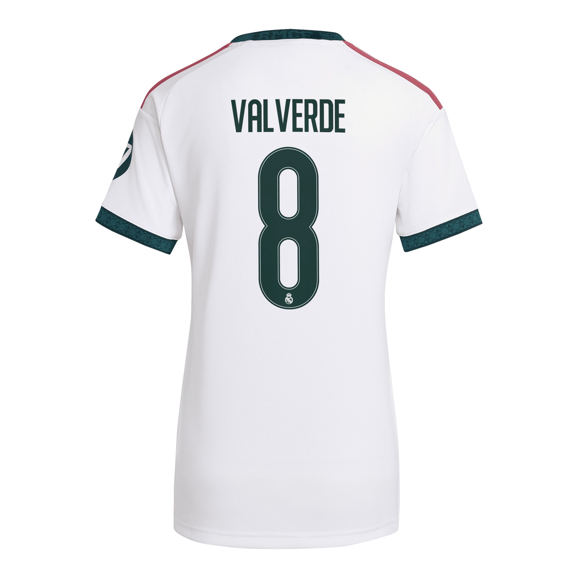 Federico Valverde Real Madrid Women's 2026/27 Home Replica Jersey - White - angle 5