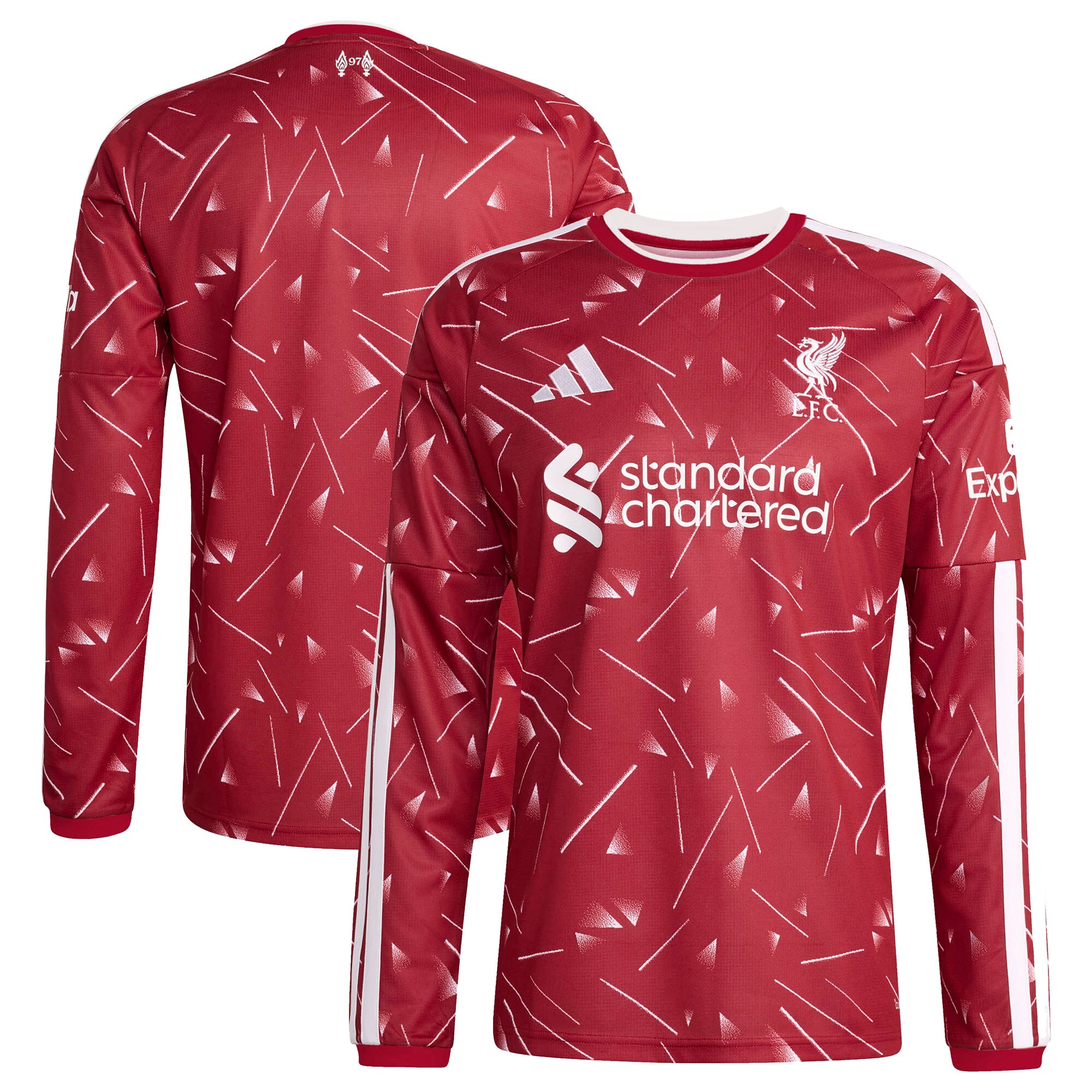 Liverpool 2026/27 Home Replica Long Sleeve Jersey - Red - angle 3