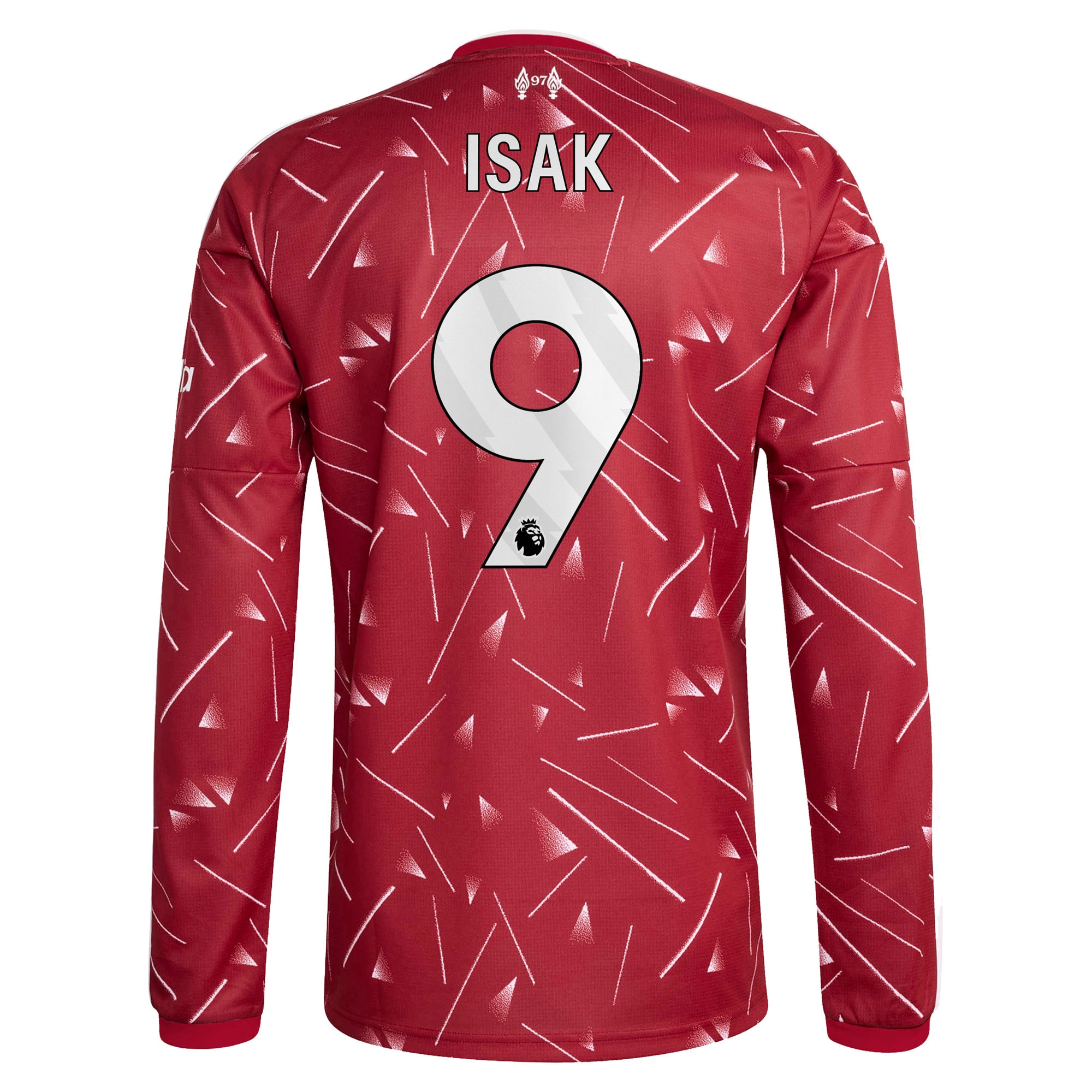 Alexander Isak Liverpool 2026/27 Home Replica Long Sleeve Jersey - Red - angle 5