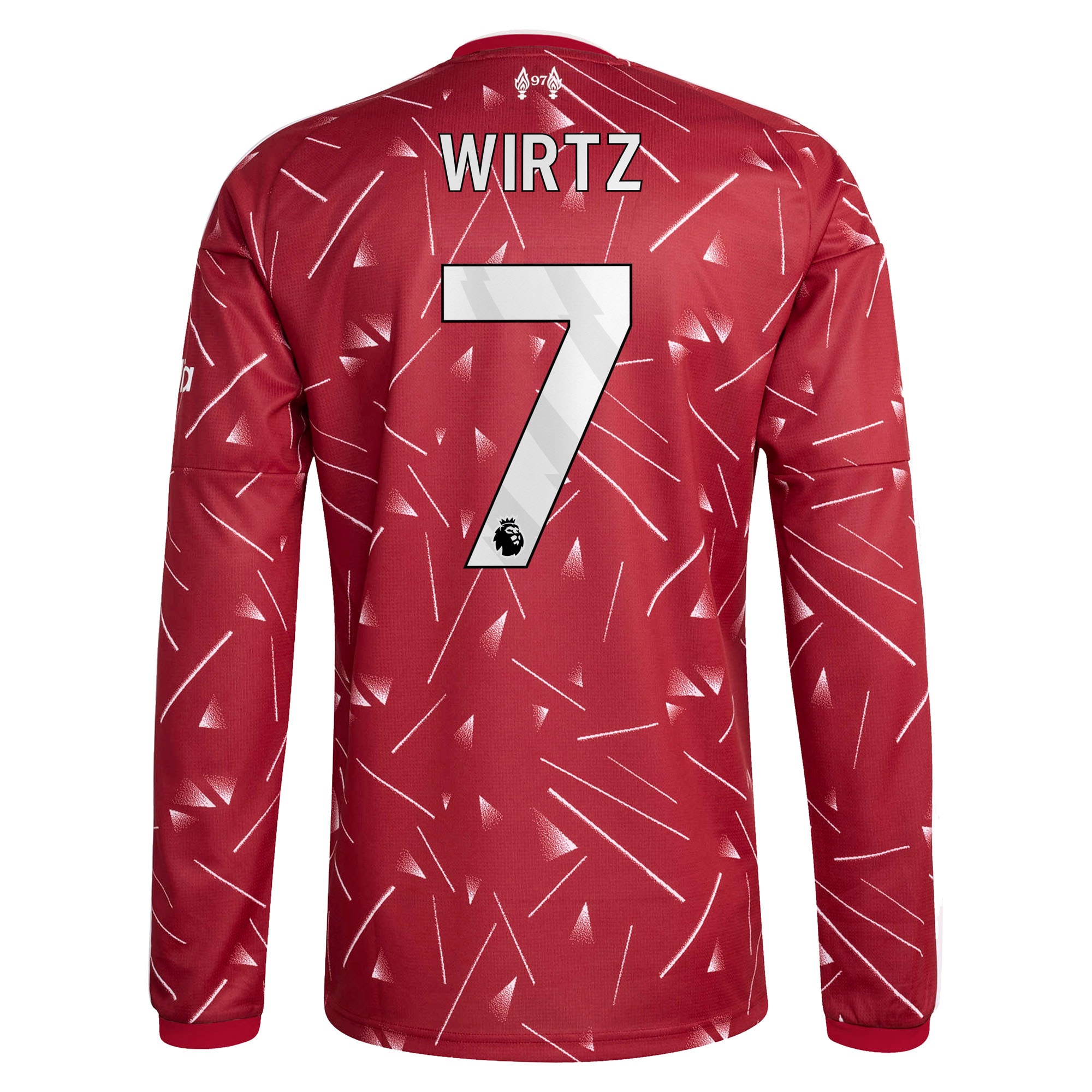 Florian Wirtz Liverpool 2026/27 Home Replica Long Sleeve Jersey - Red - angle 5