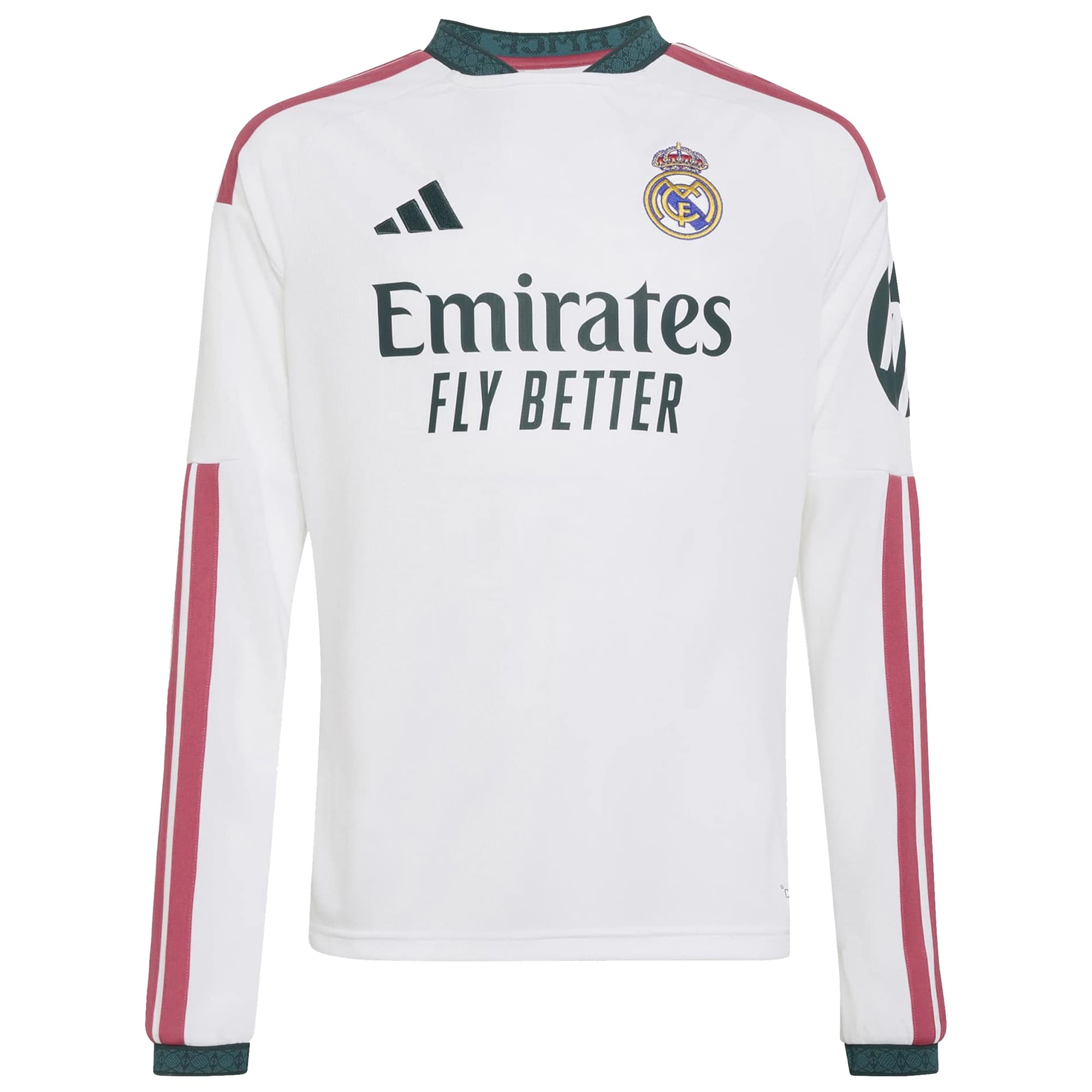 Real Madrid Youth 2026/27 Home Replica Custom Long Sleeve Jersey - White - angle 4