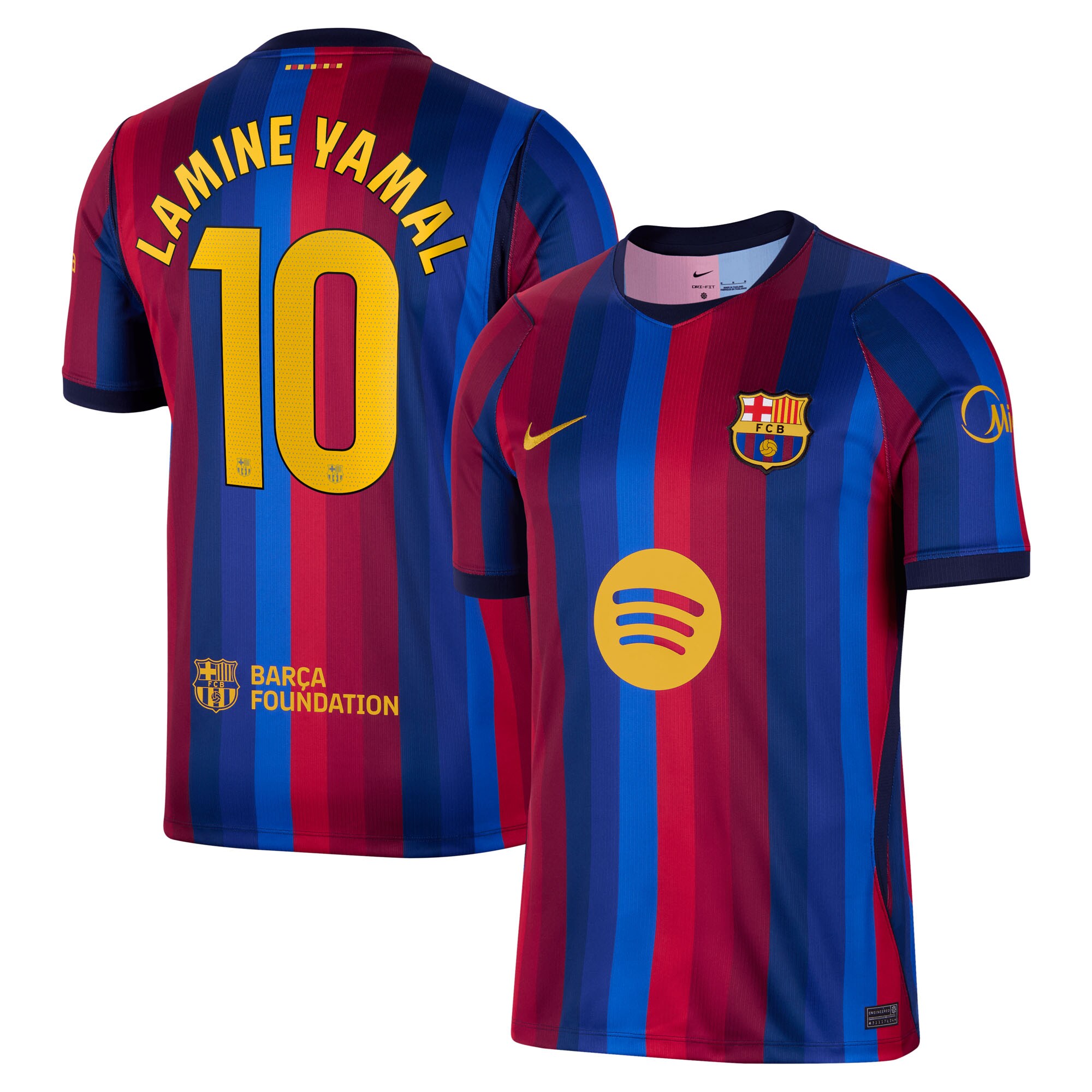 Lamine Yamal Barcelona 2026/27 Home Stadium Replica Jersey - Red - angle 2