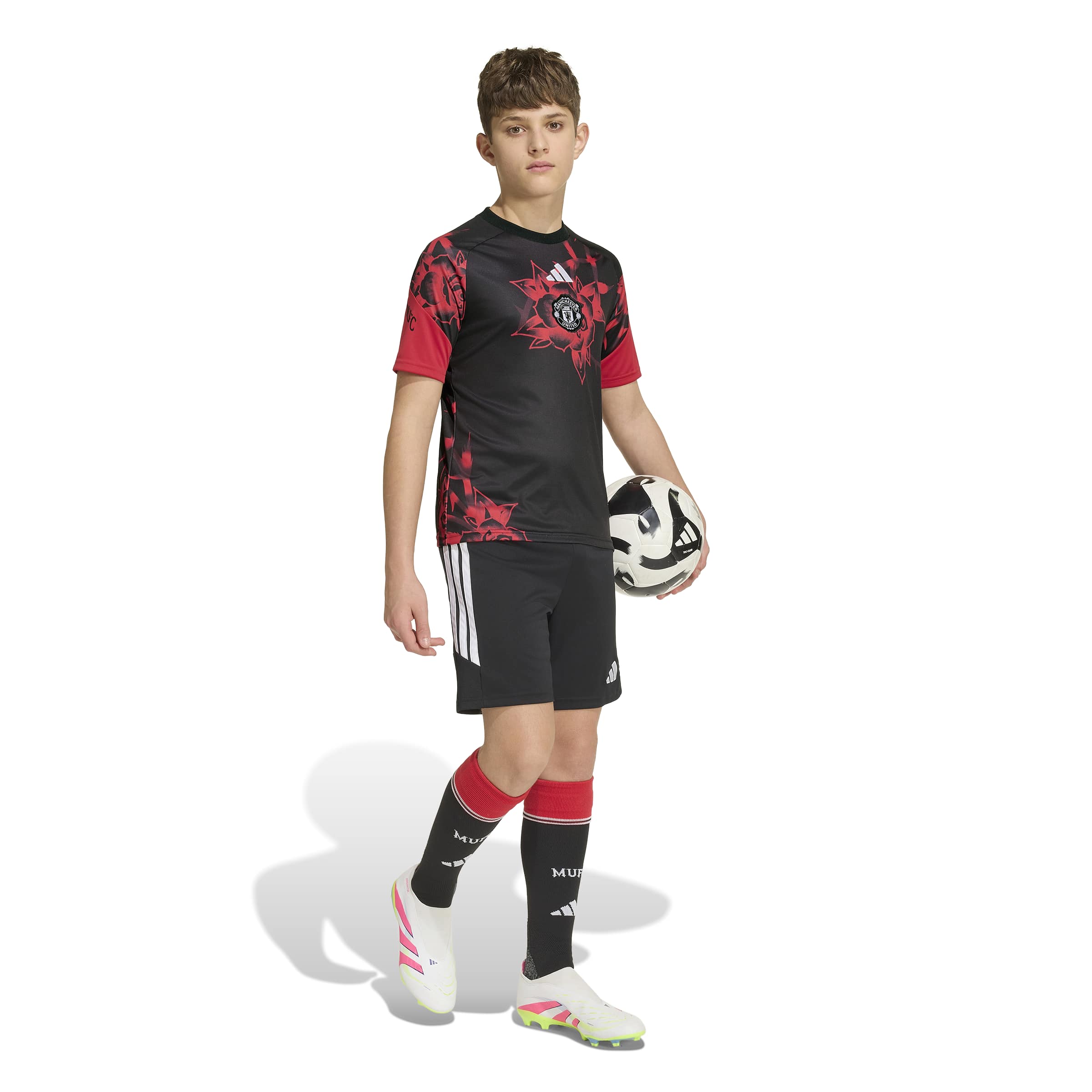 Manchester United Youth Home 2026/27 Pre-Match Jersey Top - Red - angle 4