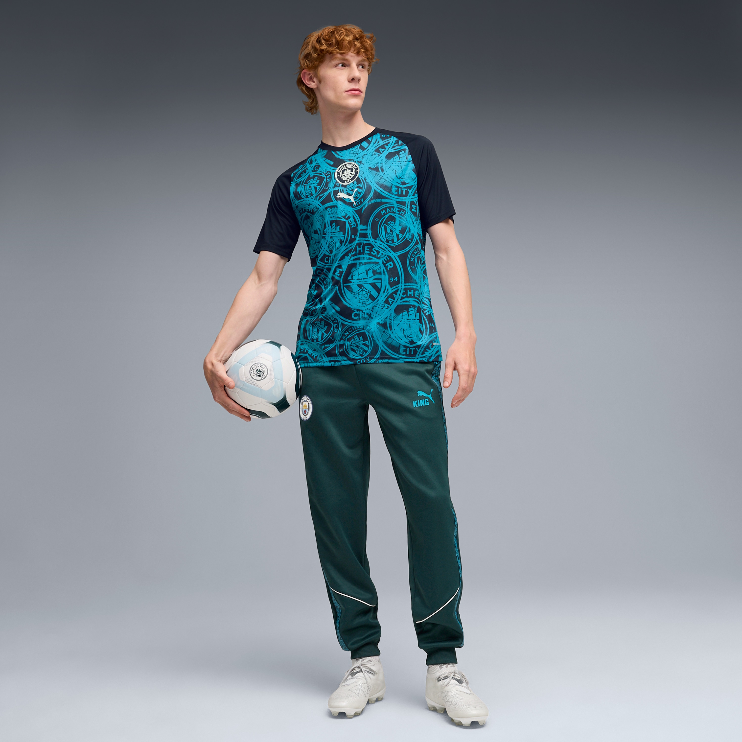 Manchester City 2026/27 Pre-Match Jersey Top - Navy - angle 5