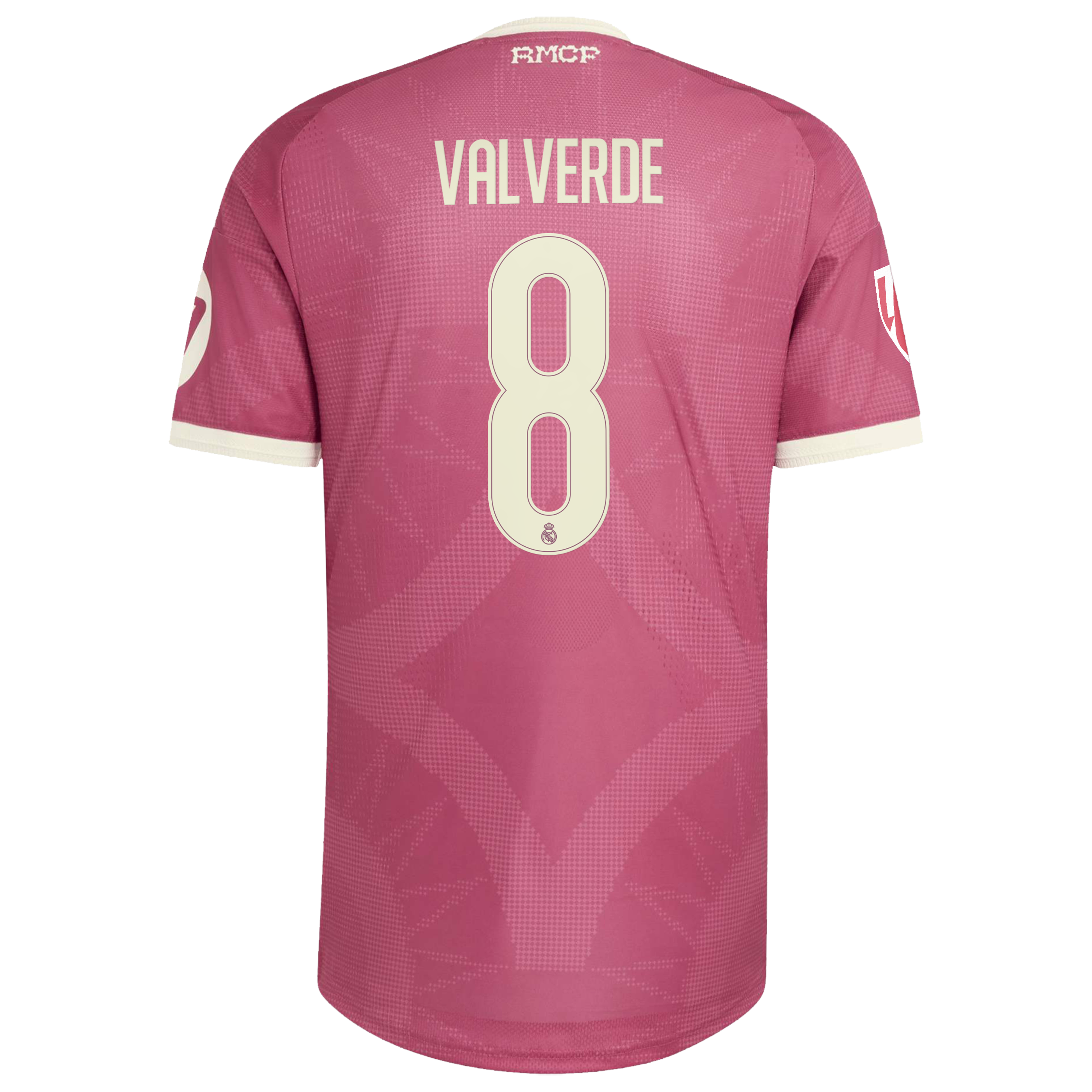 Federico Valverde Real Madrid 2026/27 Third On-Field Jersey - Pink - angle 4
