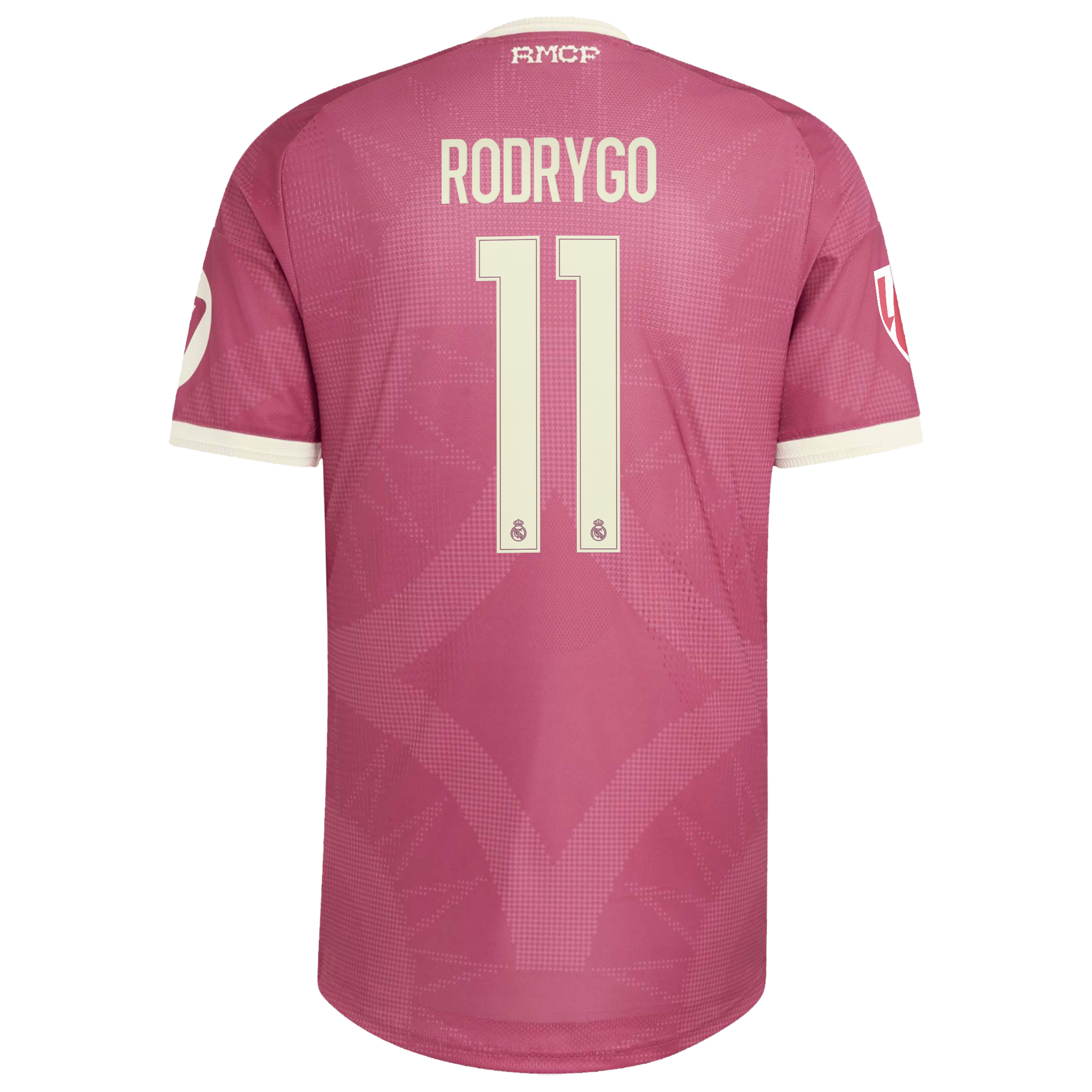 Rodrygo Real Madrid 2026/27 Third On-Field Jersey - Pink - angle 4