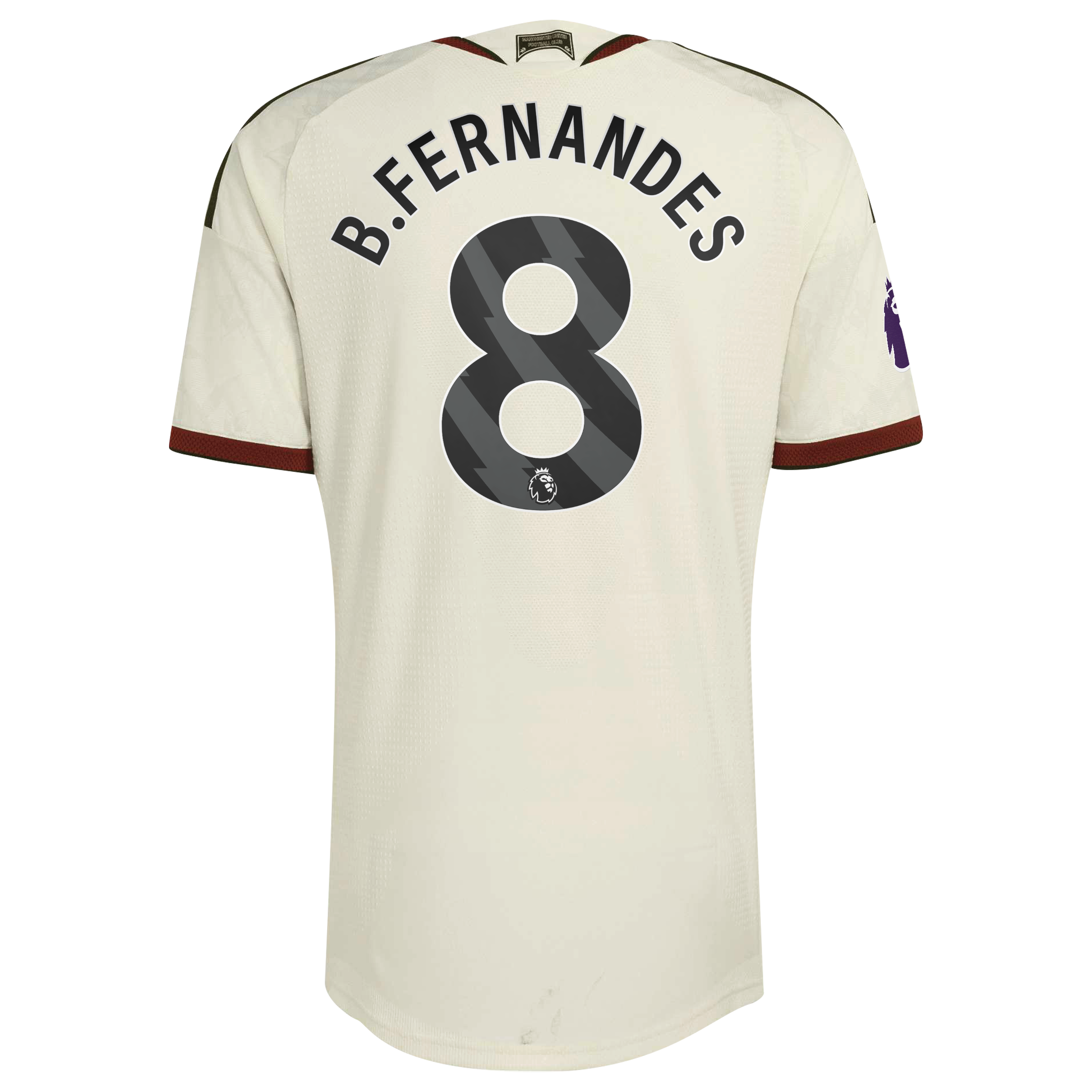 Bruno Fernandes Manchester United 2026/27 Third On-Field Jersey - Cream - angle 4