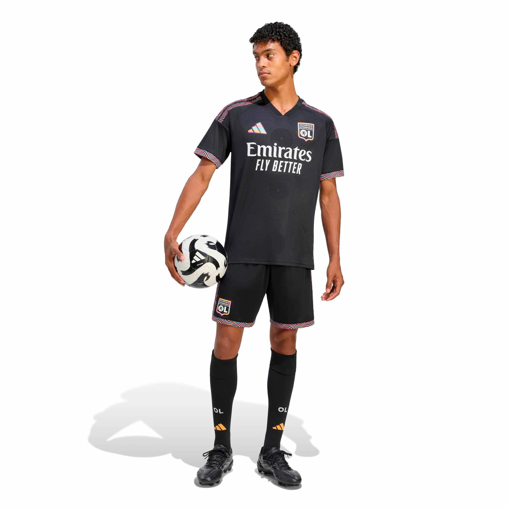 Olympique Lyonnais 2026/27 Third Replica Jersey - Black - angle 5
