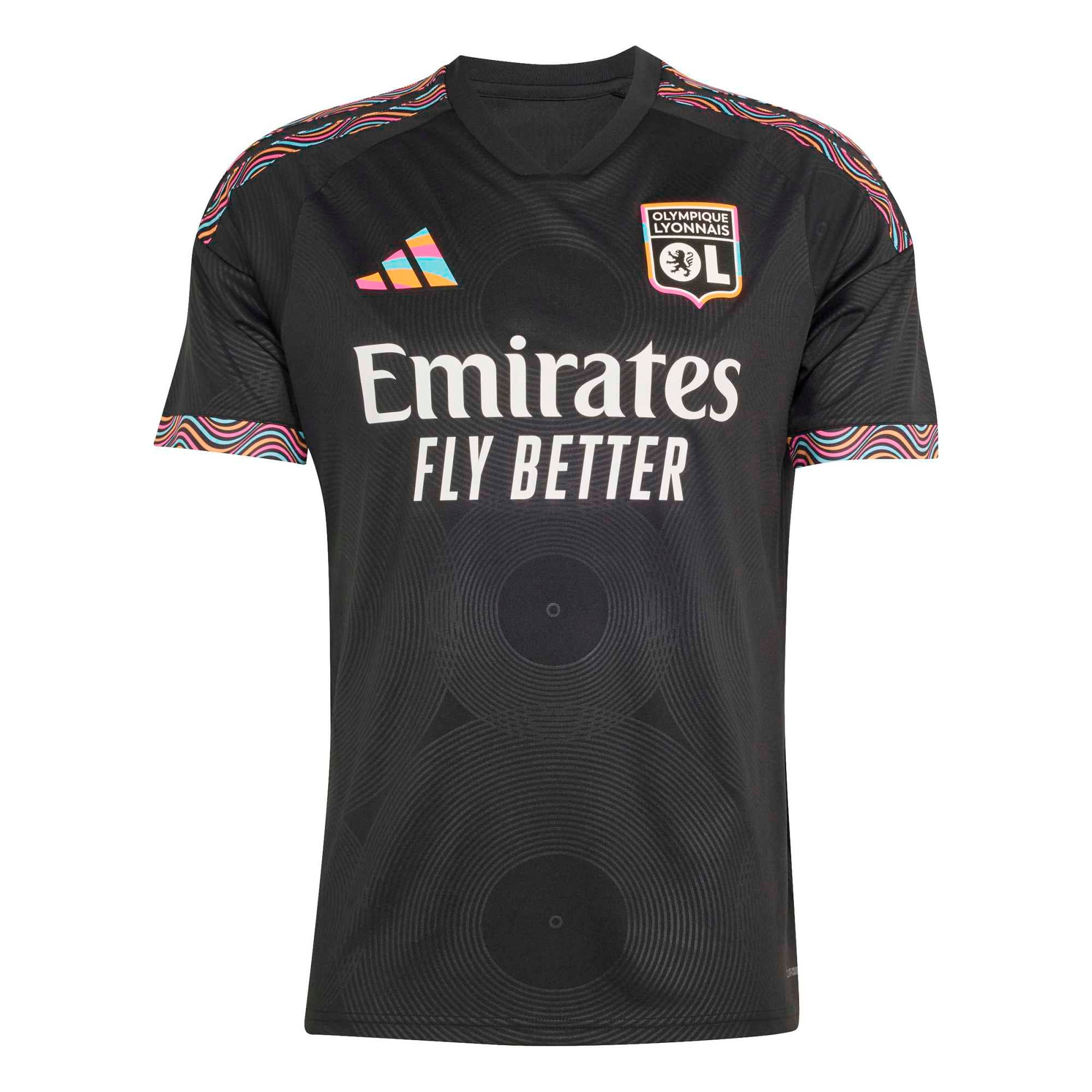 Olympique Lyonnais 2026/27 Third Replica Jersey - Black - angle 6