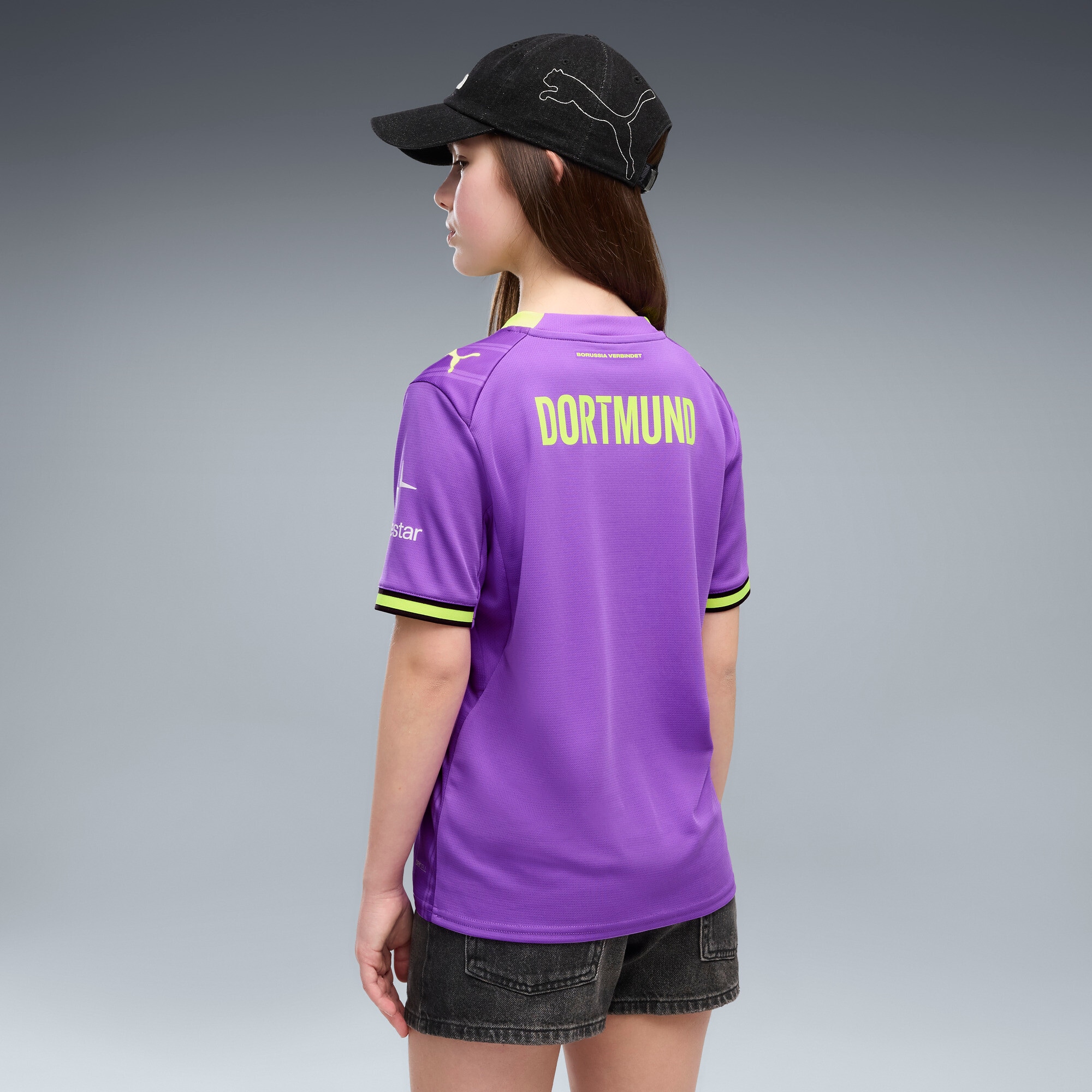 Borussia Dortmund Youth 2026/27 Third Replica Jersey - Purple - angle 5
