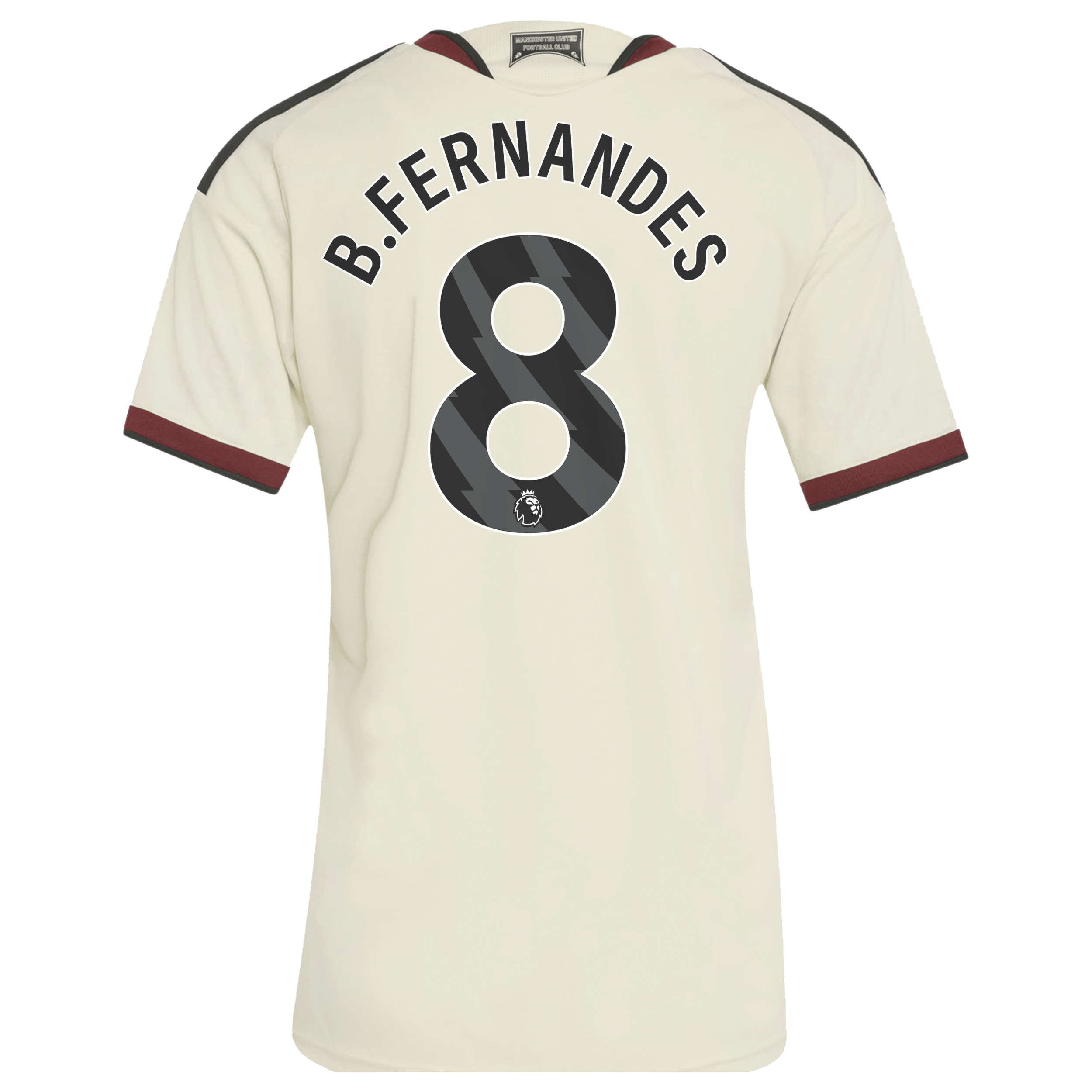 Bruno Fernandes Manchester United Women's 2026/27 Third Replica Jersey - Cream - angle 4