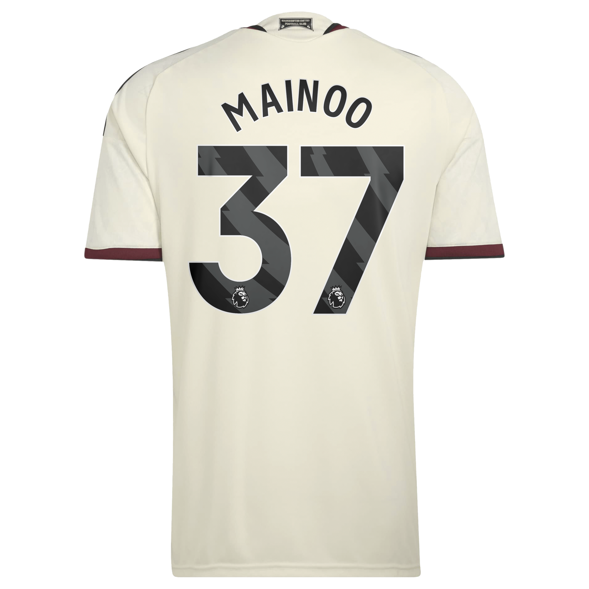 Kobbie Mainoo Manchester United 2026/27 Third Replica Jersey - Cream - angle 4