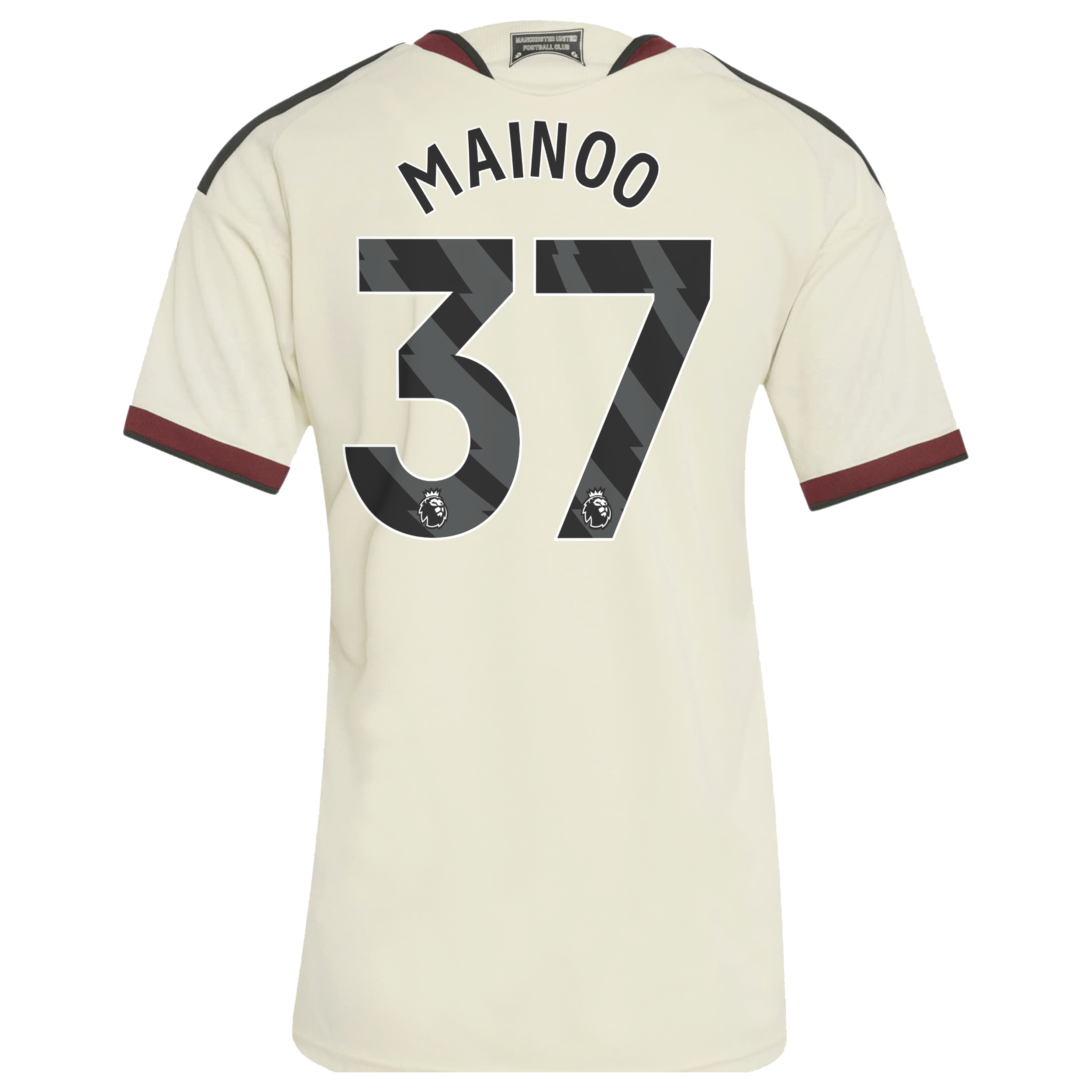Kobbie Mainoo Manchester United Women's 2026/27 Third Replica Jersey - Cream - angle 4