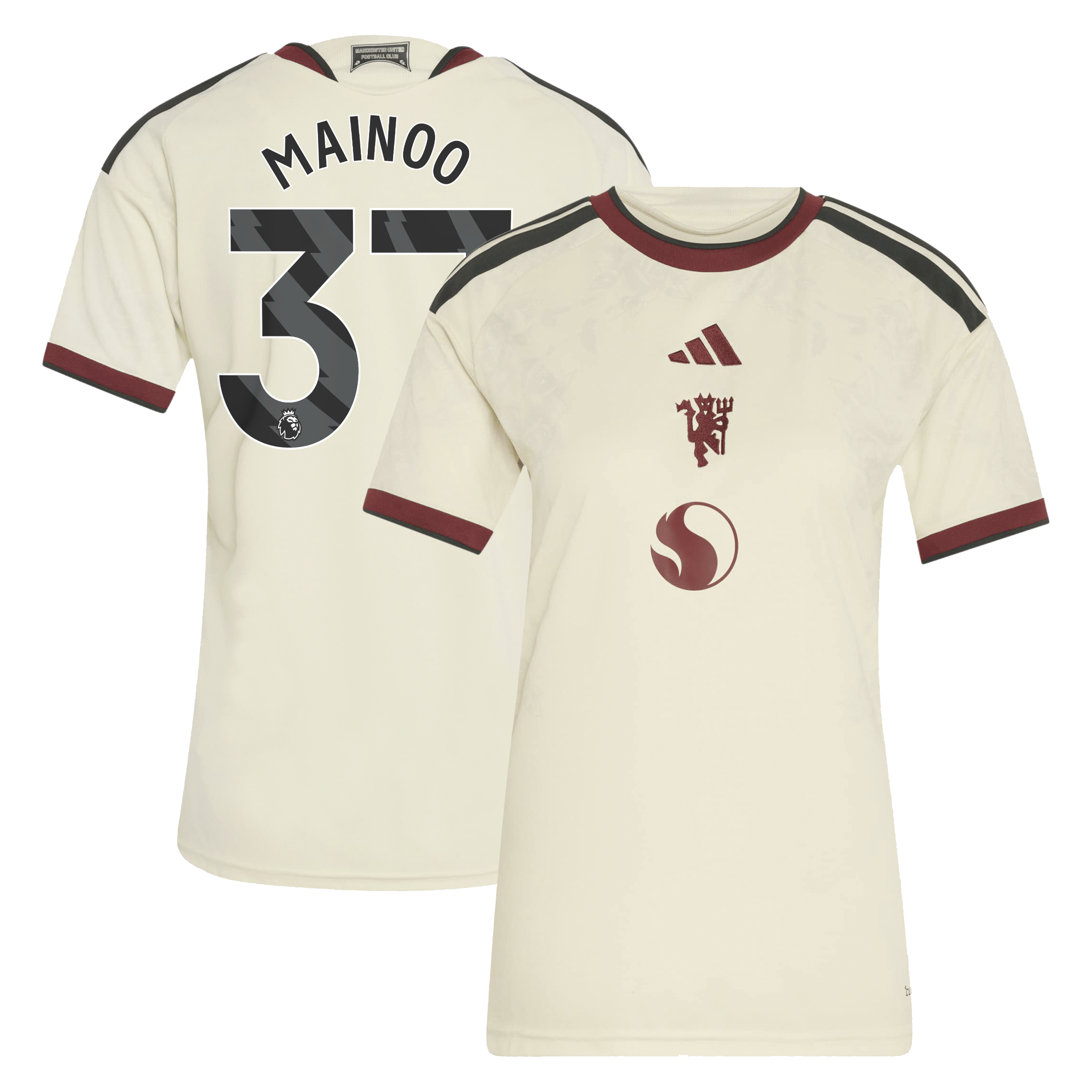 Youth Kobbie Mainoo Manchester United Women's 2026/27 Third Replica Jersey - Cream | FanWearStyle