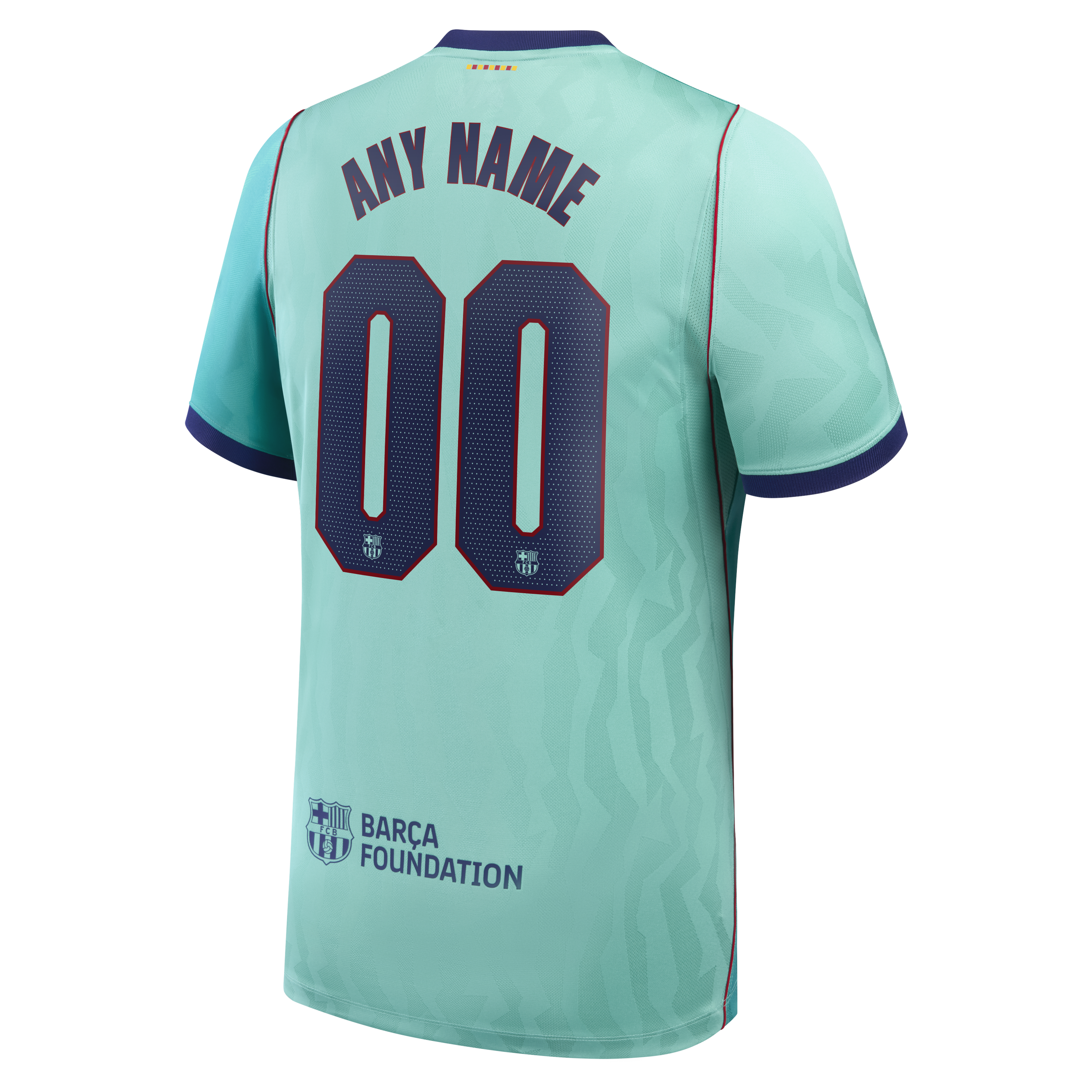 Barcelona 2026/27 Third Stadium Replica Custom Jersey - Turquoise - angle 3