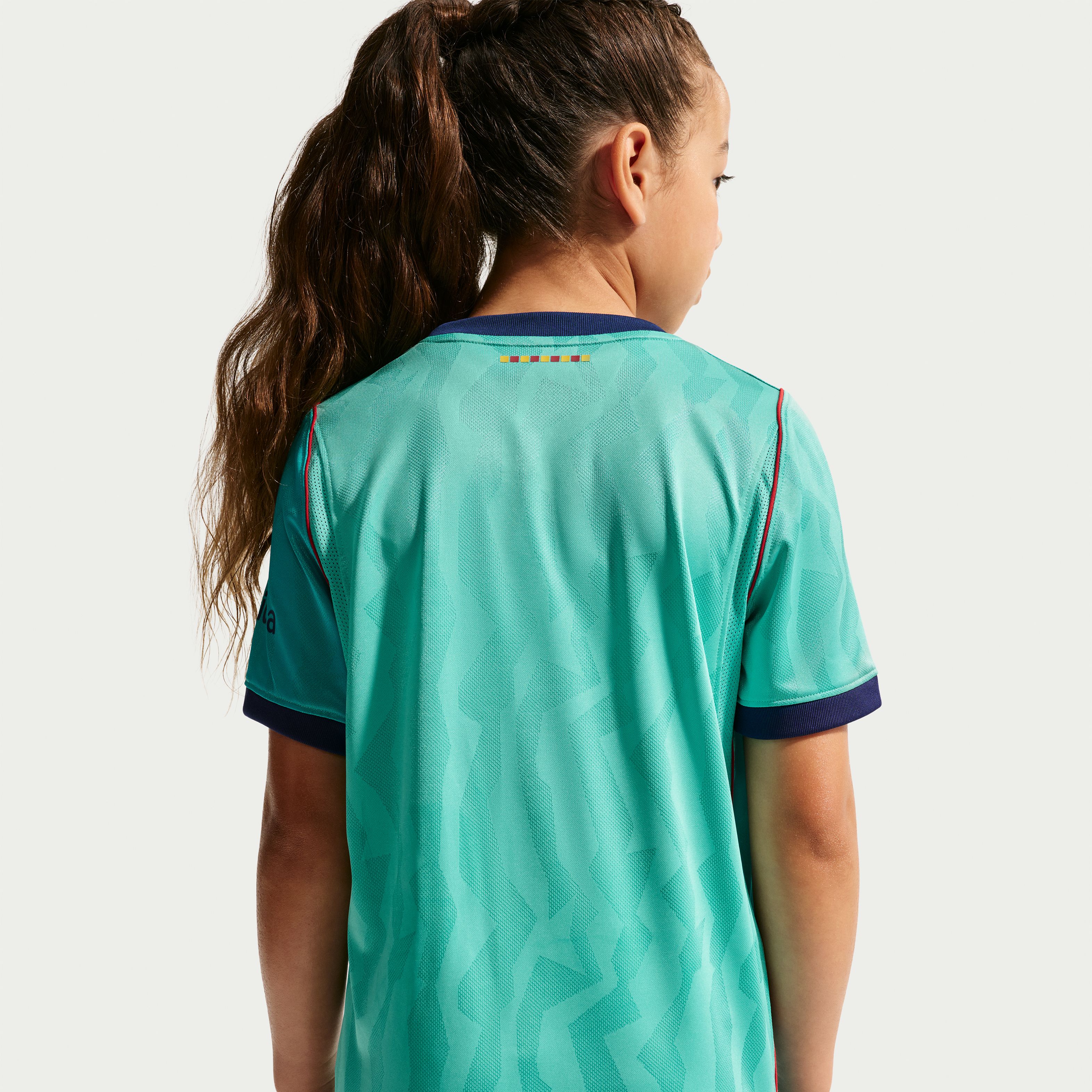 Barcelona Youth 2026/27 Third Stadium Replica Jersey - Turquoise - angle 3