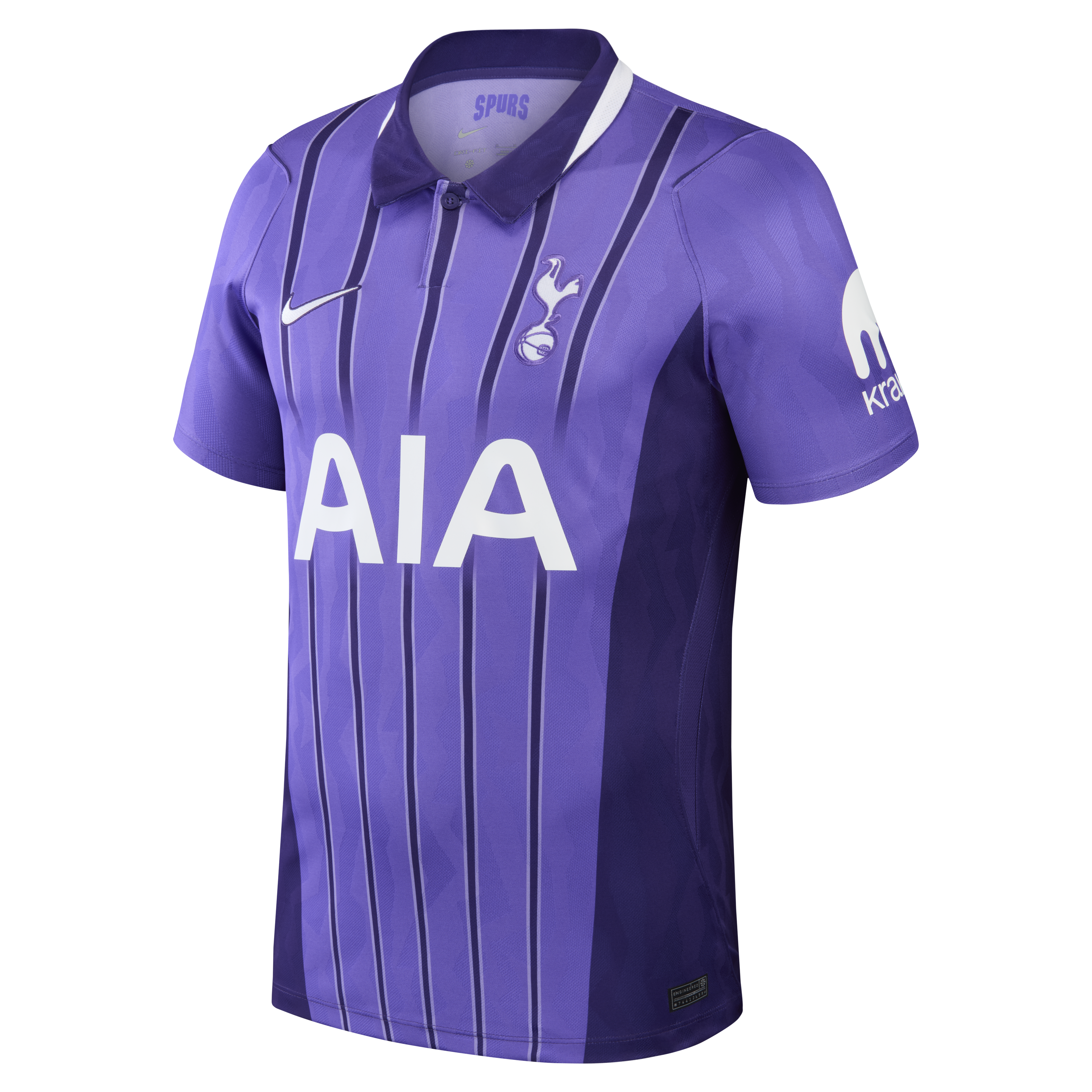 Tottenham Hotspur 2026/27 Third Stadium Replica Custom Jersey - Purple - angle 3