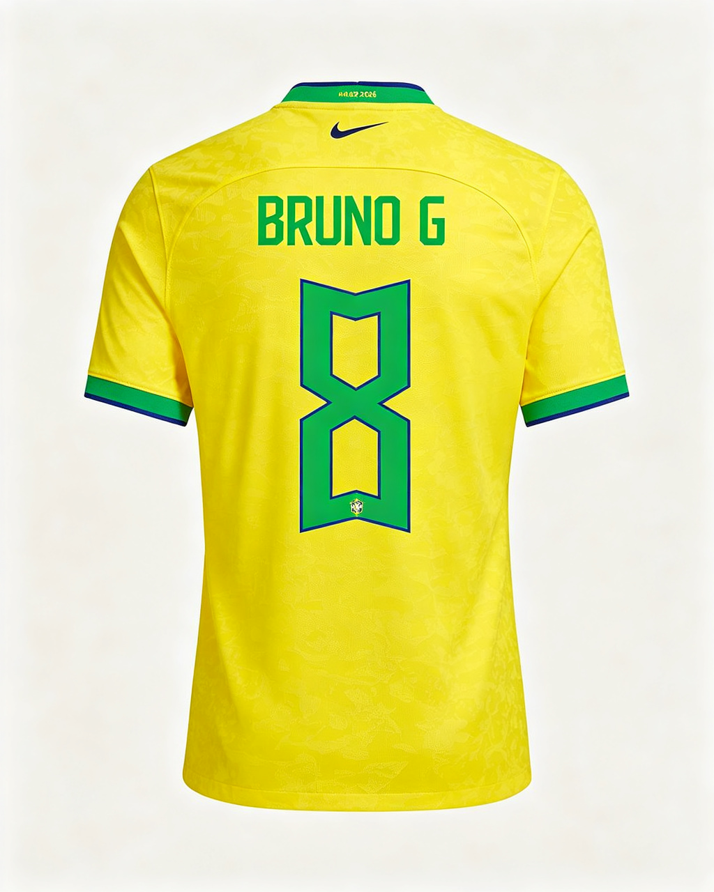 2026 World Cup Brazil Bruno Guimaraes #8 Home Jersey Jersey