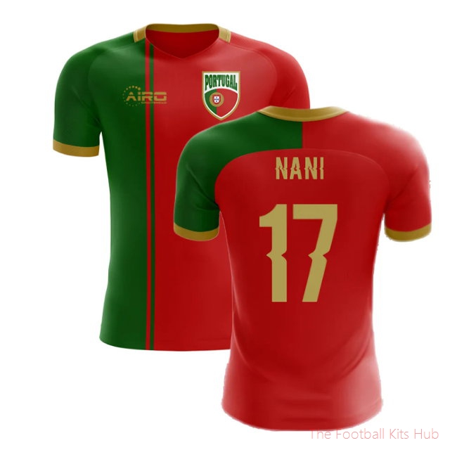 2025/26 Portugal Flag Home Football Shirt (Nani 17)