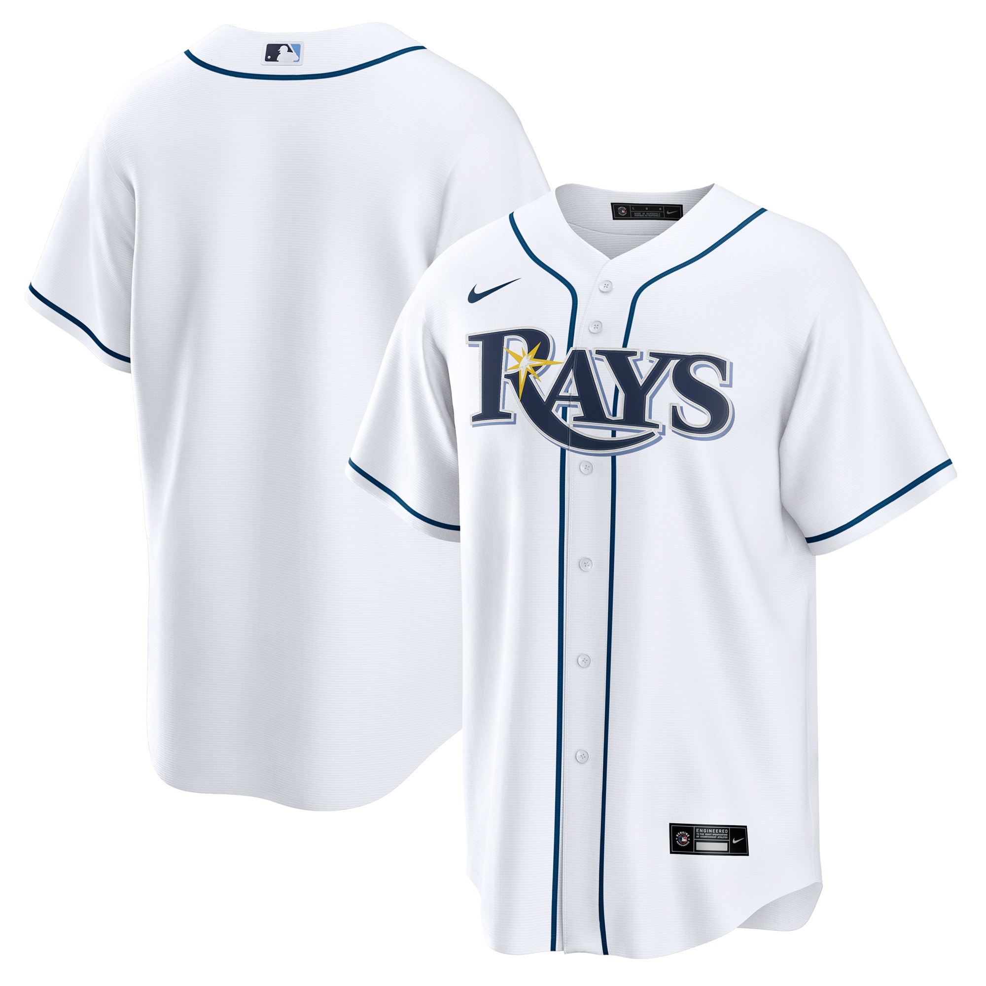 Tampa Bay Rays Home MLB Jersey - White | FanWearStyle