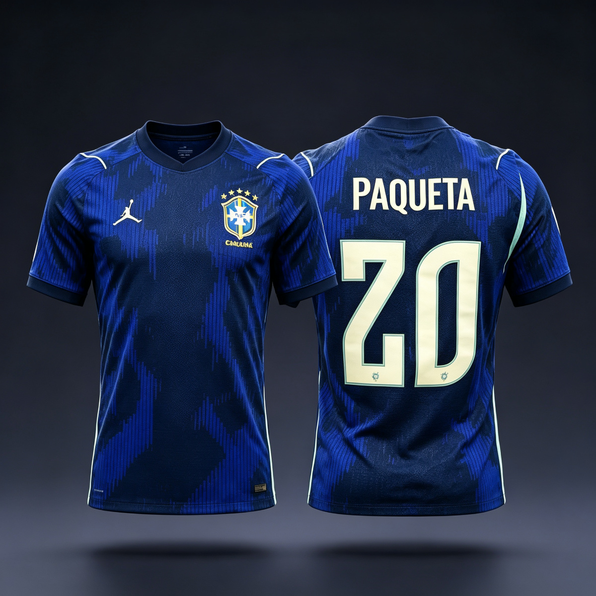 Brazil Lucas Paquetá #20 Away Jersey 2026 World Cup Jersey