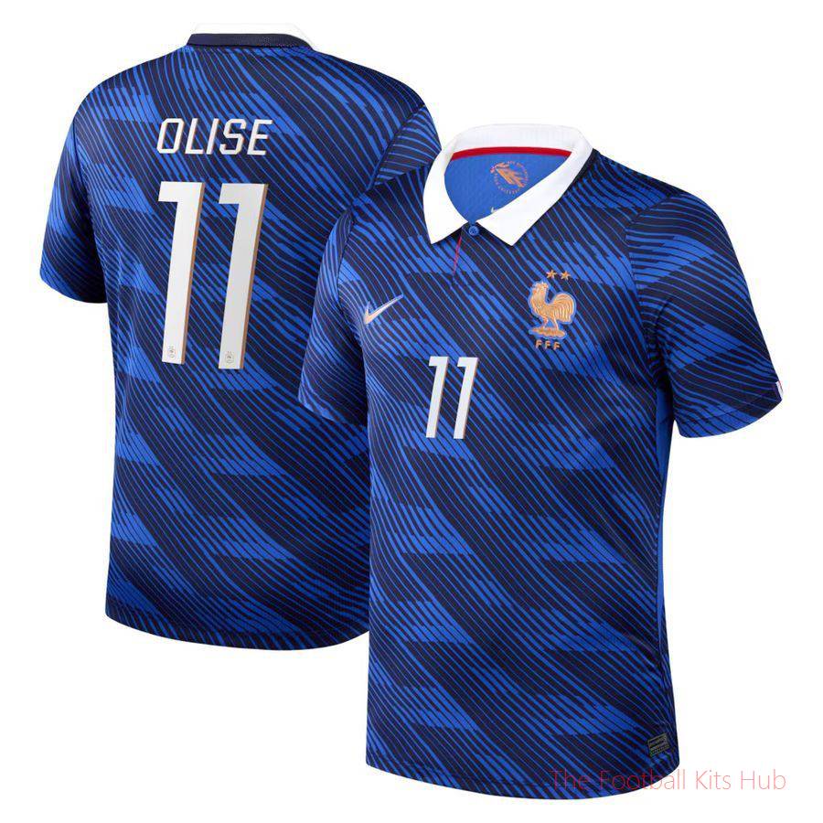 France Home Shirt World Cup 2026 OLISE 11