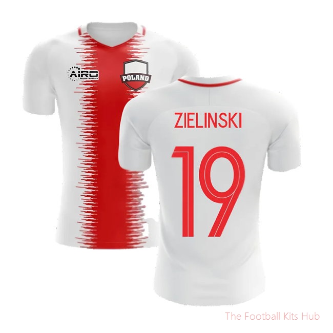 2025/26 Poland Home Football Shirt (Zielinski 19) - Kids