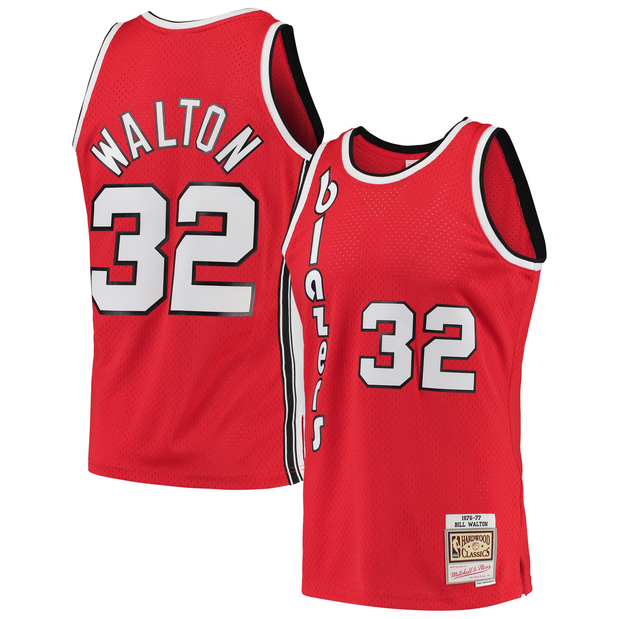Bill Walton Portland Trail Blazers NBA Jersey - Red | FanWearStyle