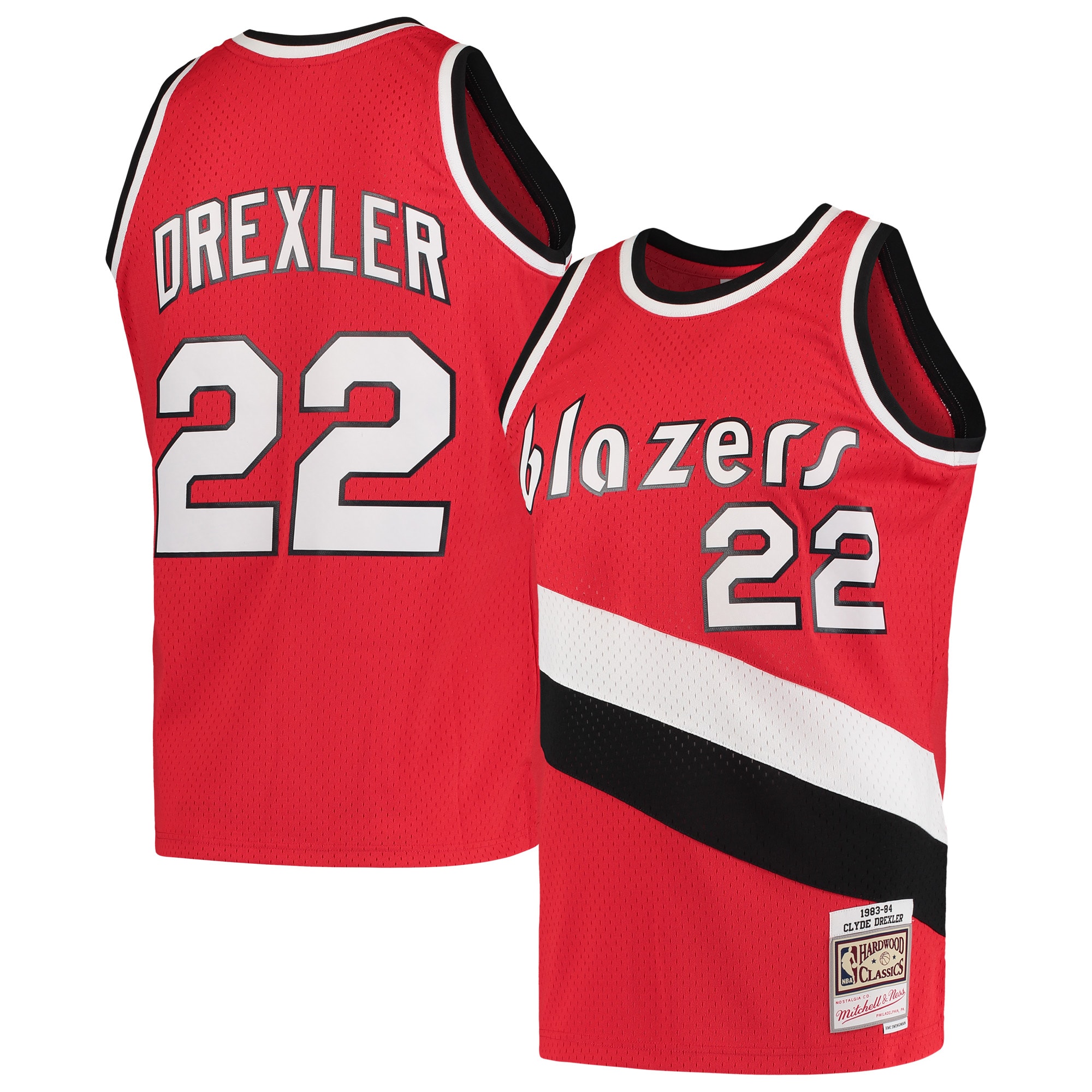 Clyde Drexler Portland Trail Blazers NBA Jersey - Red | FanWearStyle