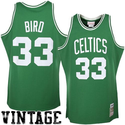 Youth Larry Bird Boston Celtics 1985/86 Hardwood Classics Authentic Jersey - Kelly Green | FanWearStyle