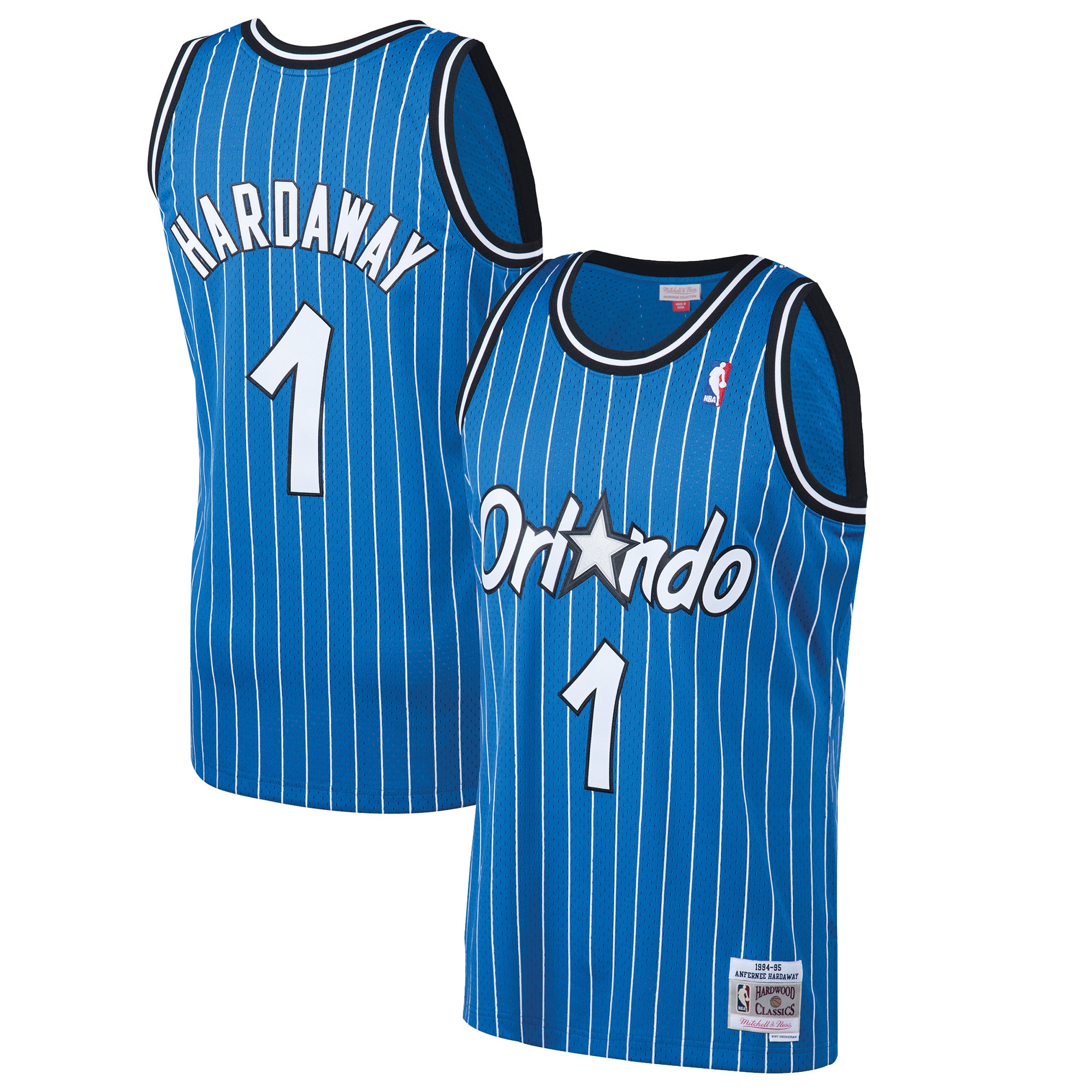 Youth Penny Hardaway Orlando Magic 1994/95 Hardwood Classics Swingman Jersey - Blue | FanWearStyle