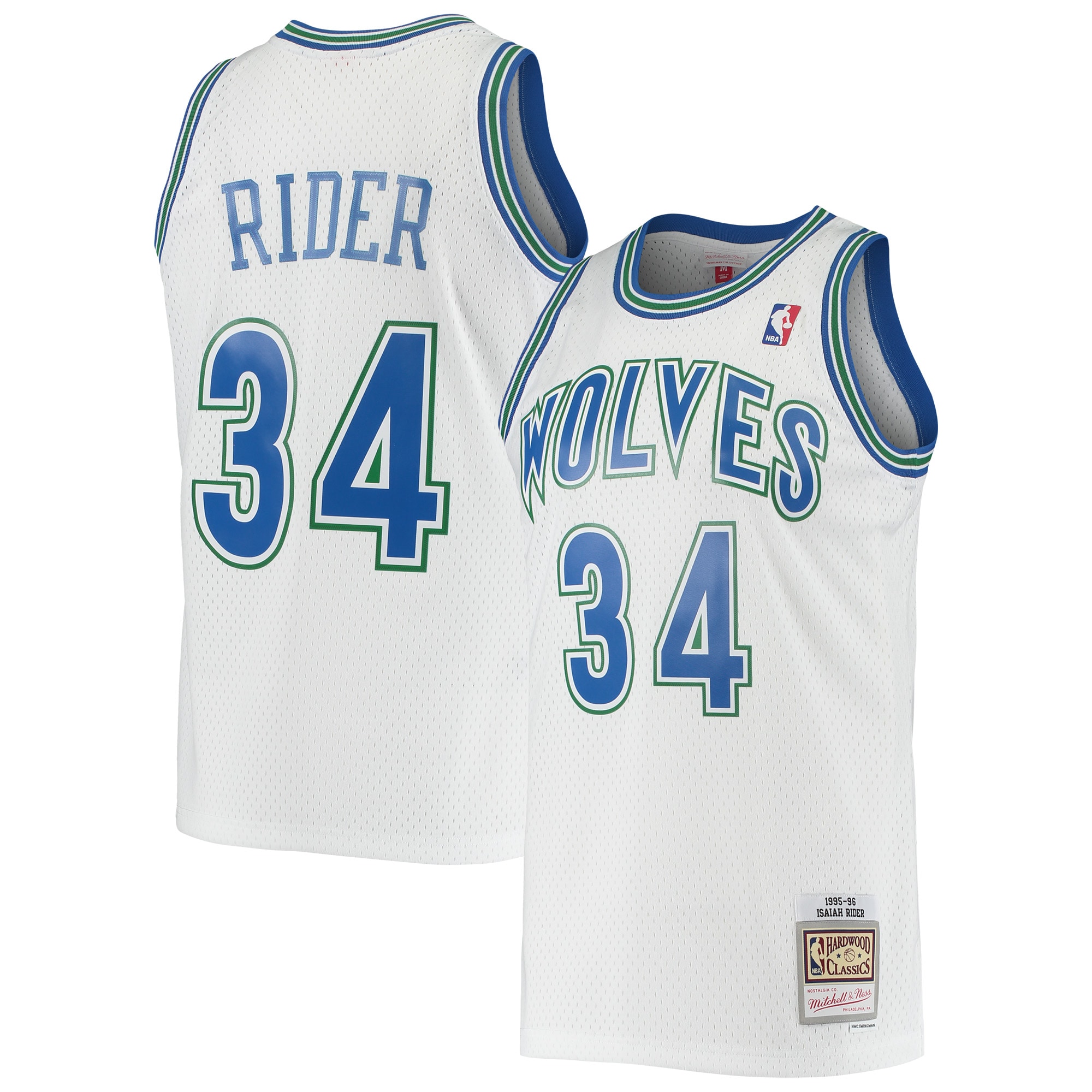 Isaiah Rider Minnesota Timberwolves NBA Jersey - White | FanWearStyle